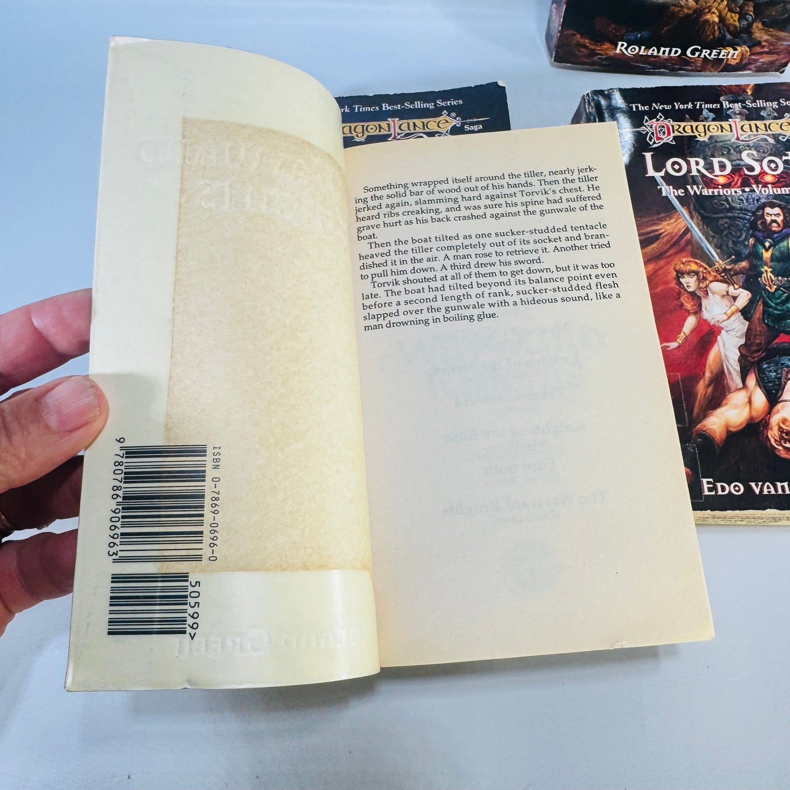 Dragonlance Warriors Paperback Bundle Volumes 4 to 7 TSR Fantasy Books Theros Ironfeld Lord Soth Knights of the Rose Wayward Knights