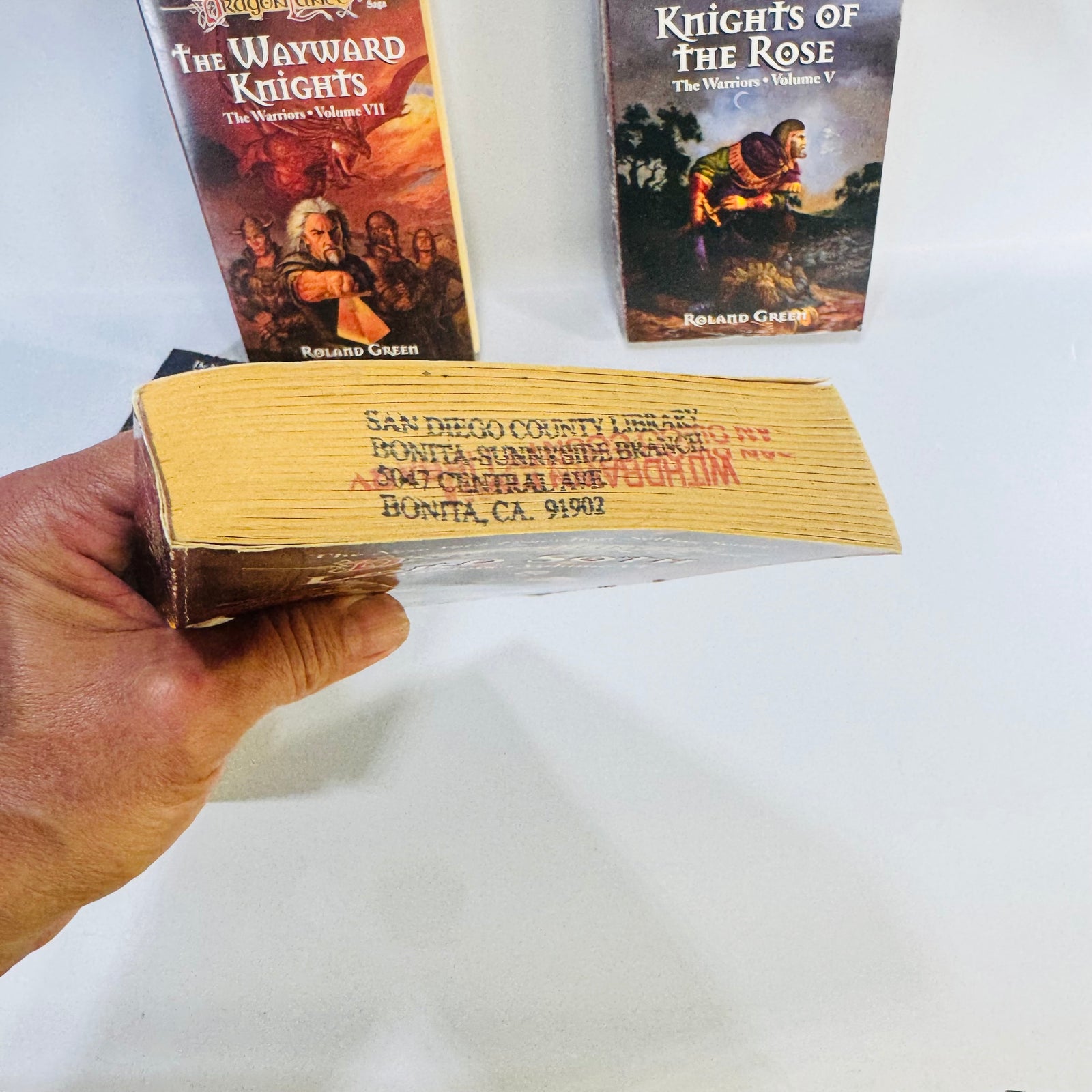 Dragonlance Warriors Paperback Bundle Volumes 4 to 7 TSR Fantasy Books Theros Ironfeld Lord Soth Knights of the Rose Wayward Knights