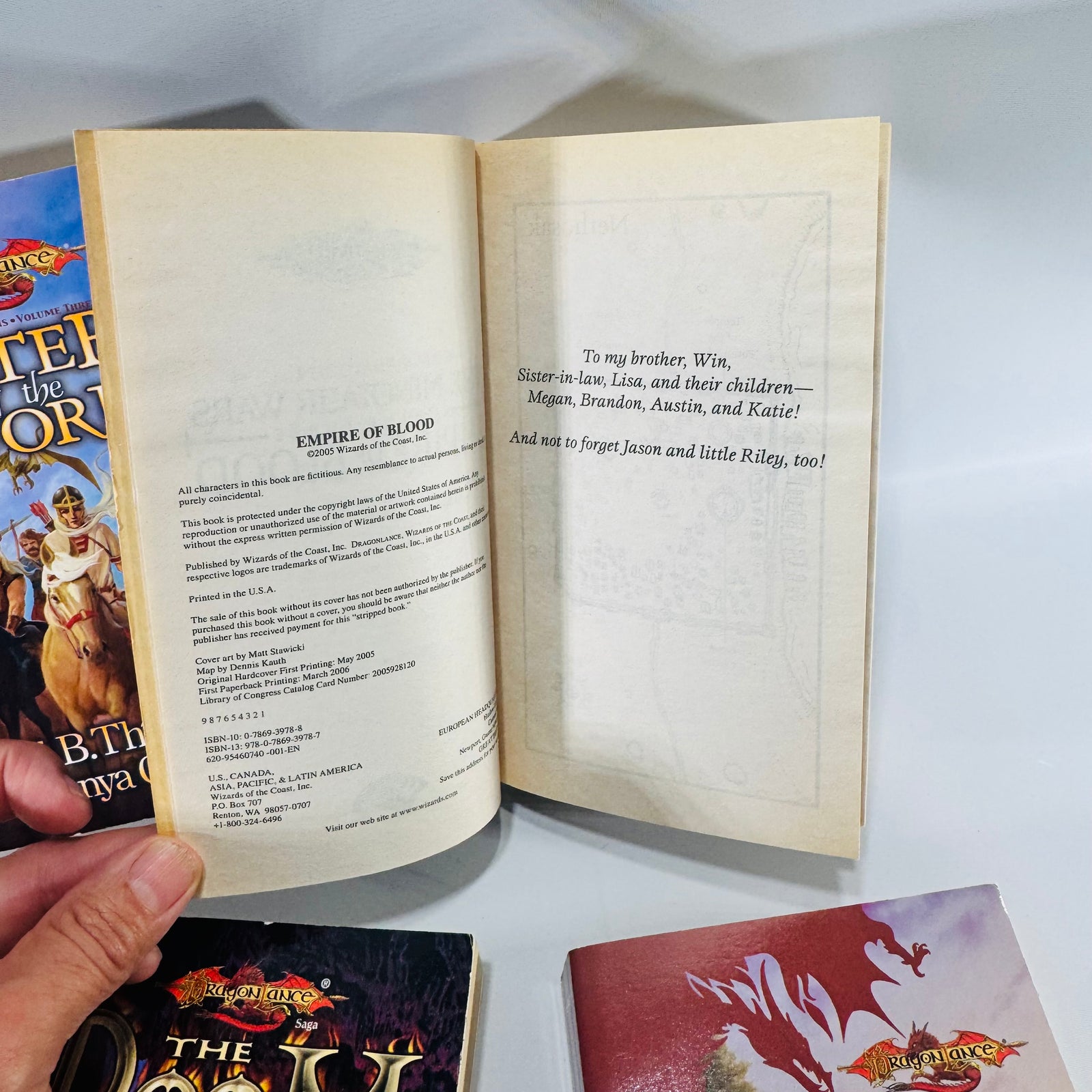 Dragonlance Paperback Book Bundle of 4 Doom Brigade Draconian Measures Empire of Blood Sister of the Sword