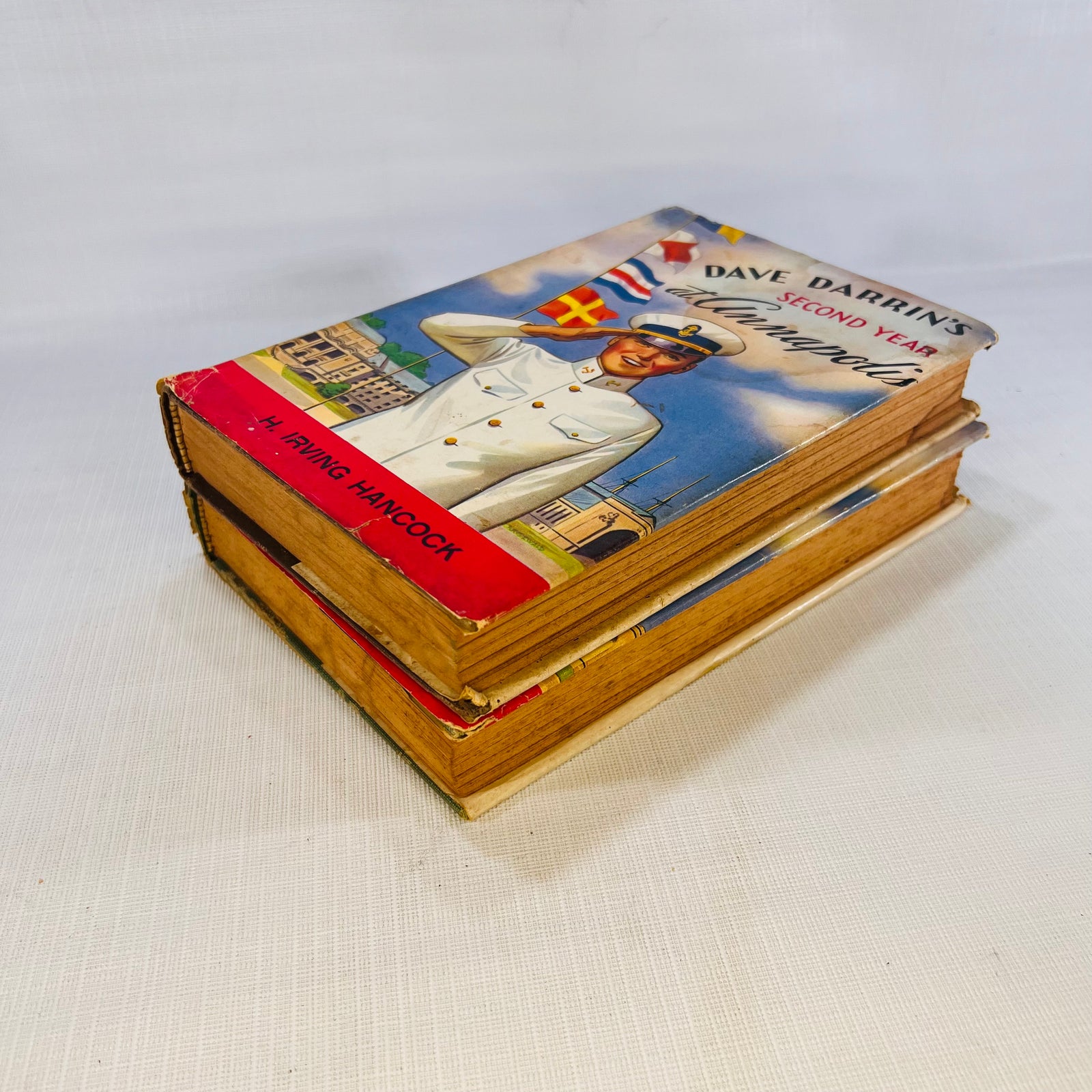 Dave Darrin's First (1910) & Second (1911) Year at Annapolis by H. Irving Hancock The Saalfield Publishing Company