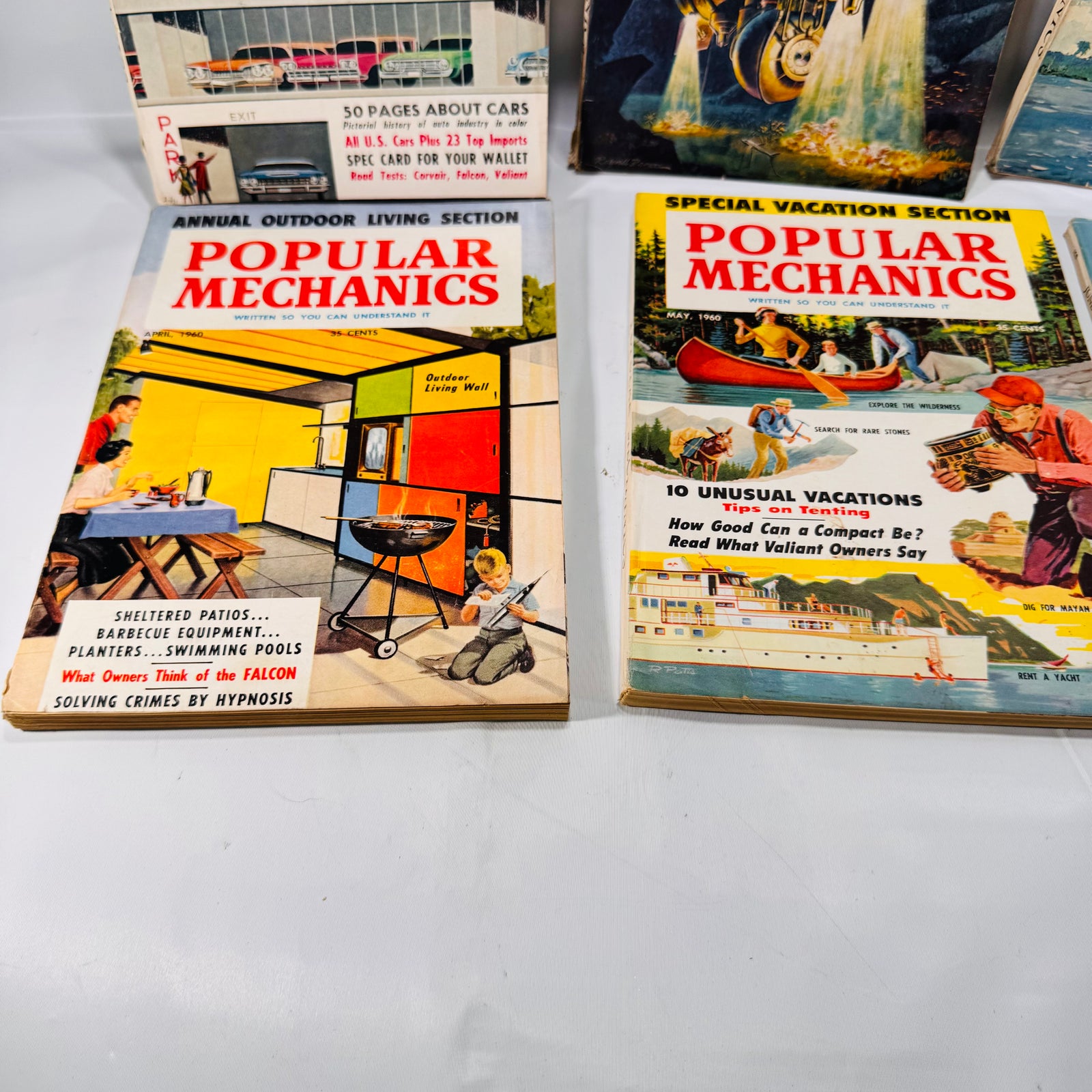 Lot of Six Popular Mechanics Magazines Jan–Jun 1960, Vintage DIY & Science Issues
