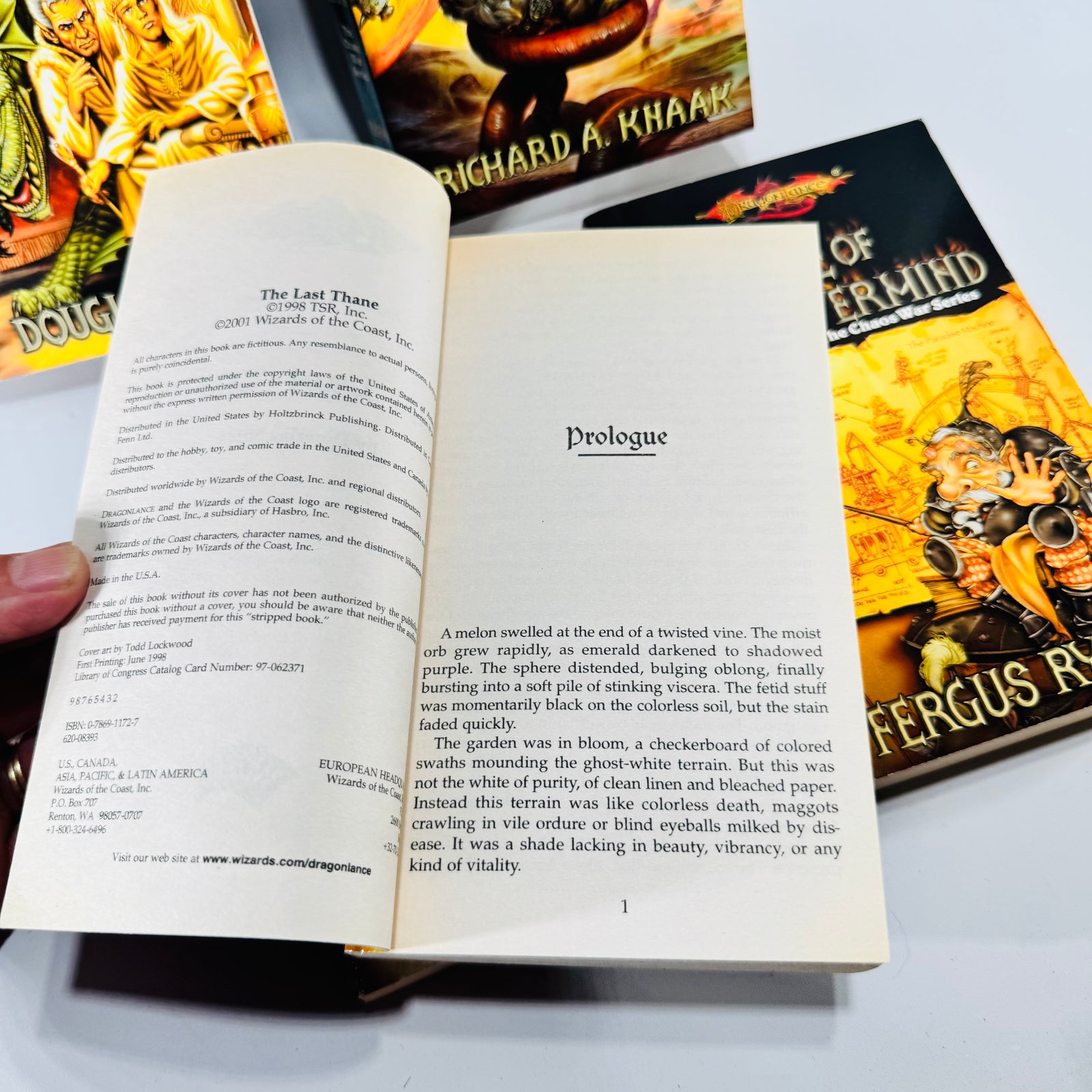 Dragonlance Chaos War Series Paperback Bundle of 5 Douglas Niles Richard A Knaak TSR Wizards of the Coast Fantasy Novels
