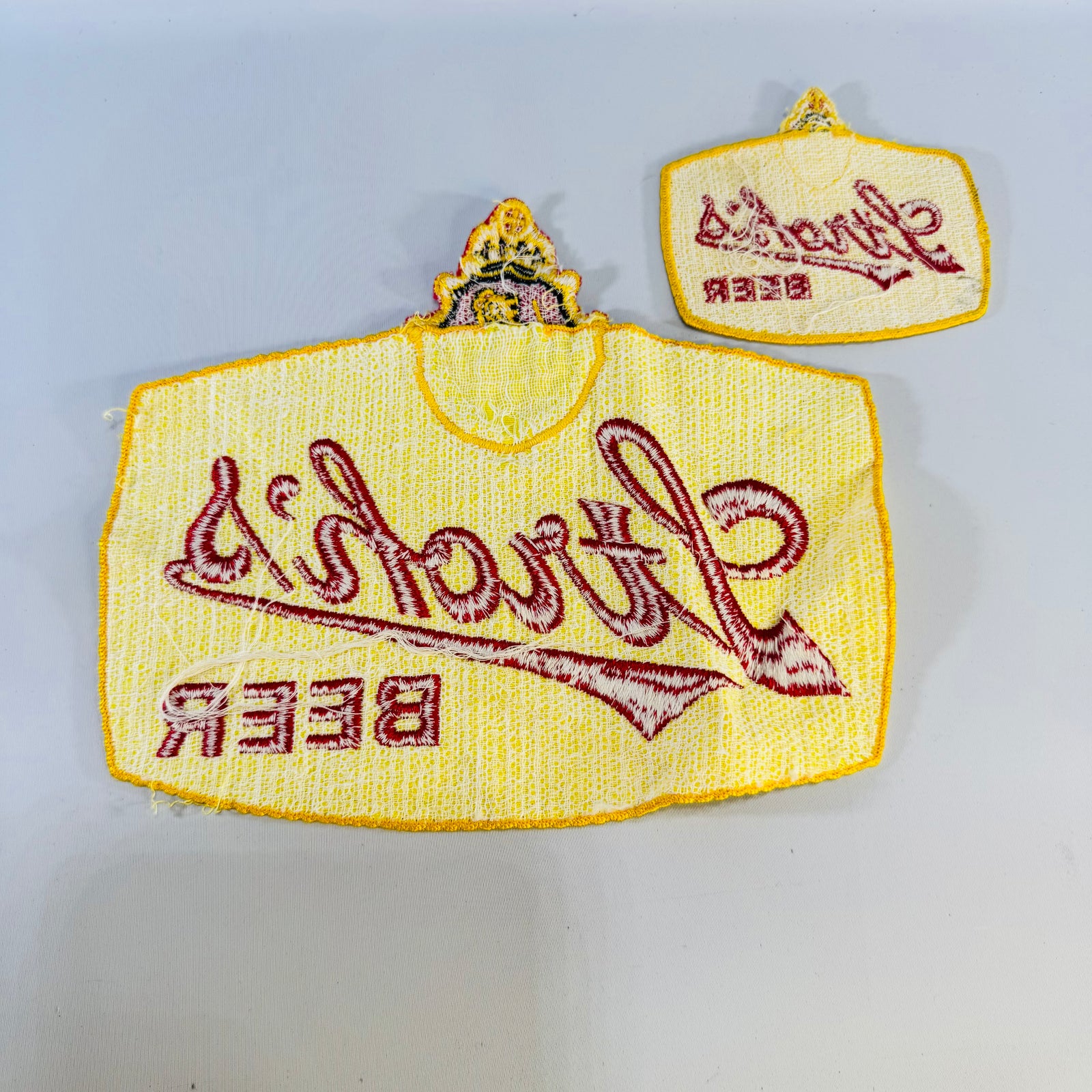 Vintage Stroh's Beer Patch Lot Uniform Driver Advertising Breweriana Set of 2