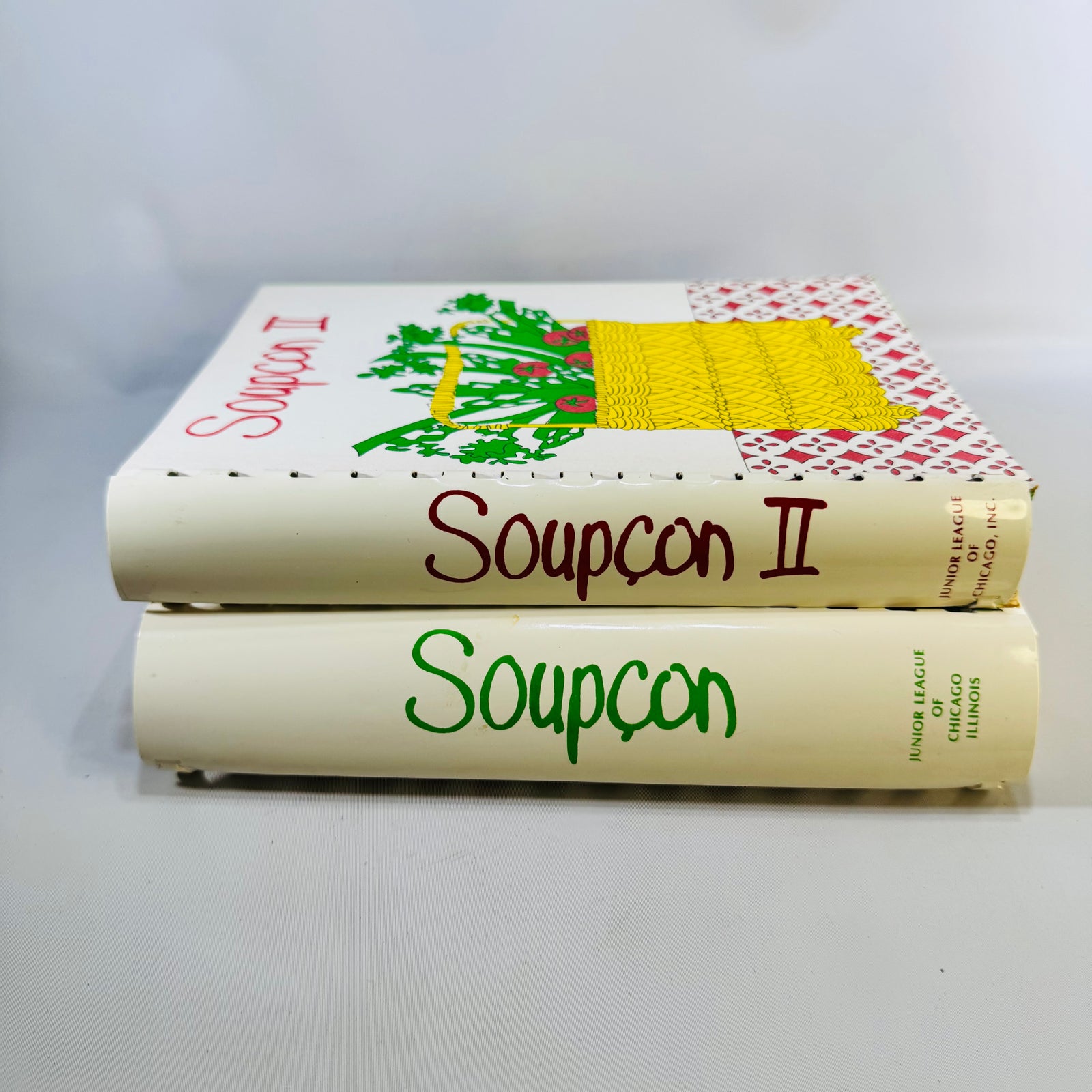Soupcon & Soupcon II Vintage Junior League of Chicago Cookbook Bundle 1974 & 1982 Spiral Community Recipe Books
