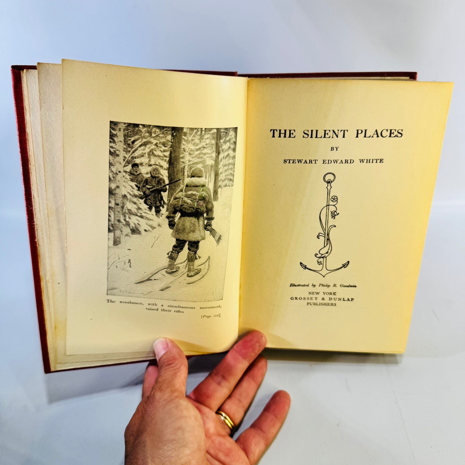The Silent Places Stewart Edward White 1904 Seventh Impression Illustrated Wilderness Adventure Hardcover