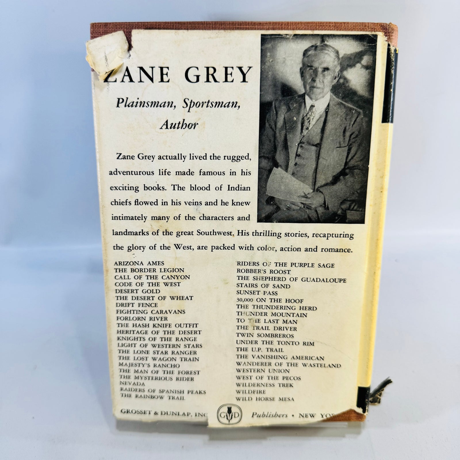 Robbers' Roost by Zane Grey Vintage Grosset & Dunlap Hardcover with Dust Jacket Western Novel