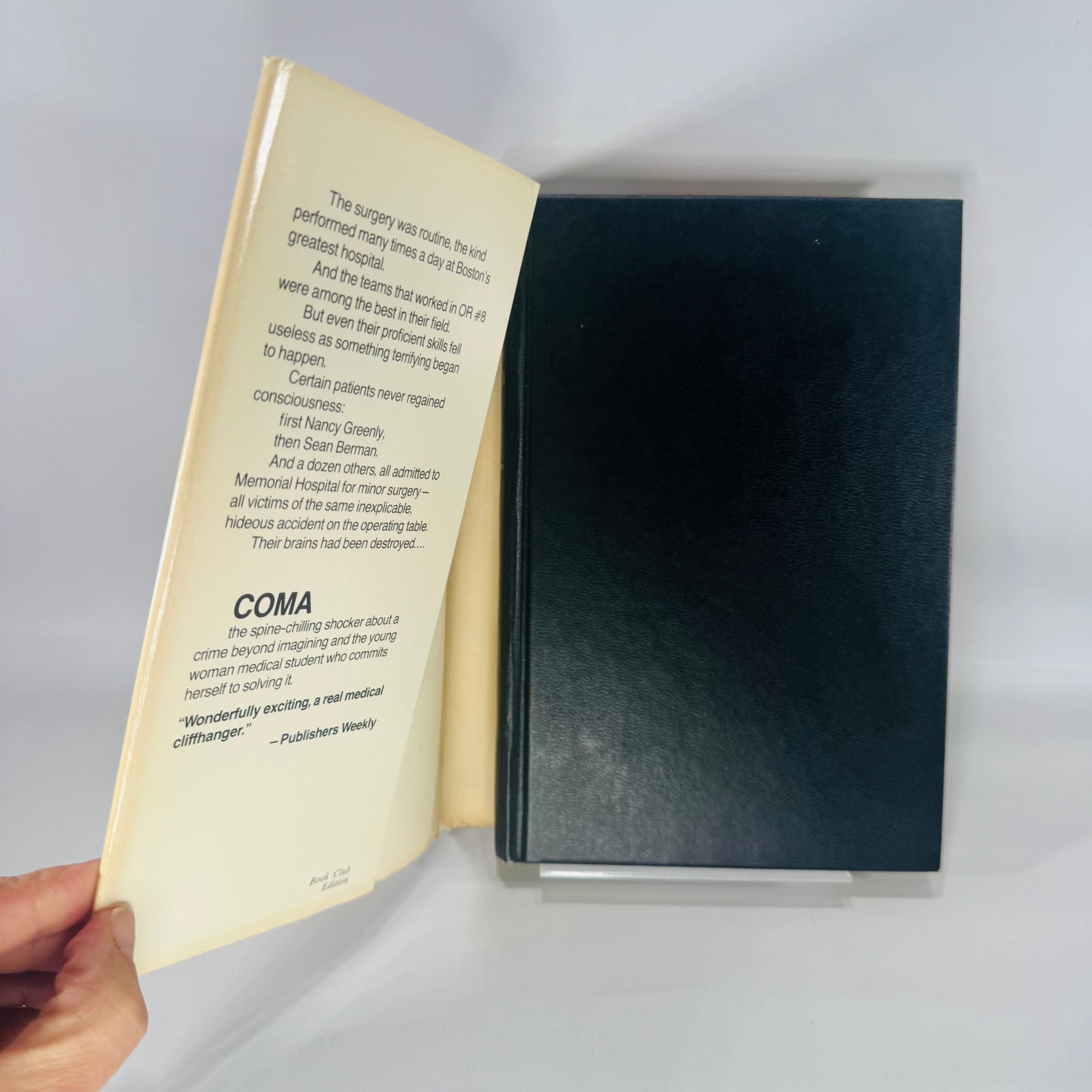 Coma by Robin Cook (1977) | Book Club Edition | Medical Thriller
