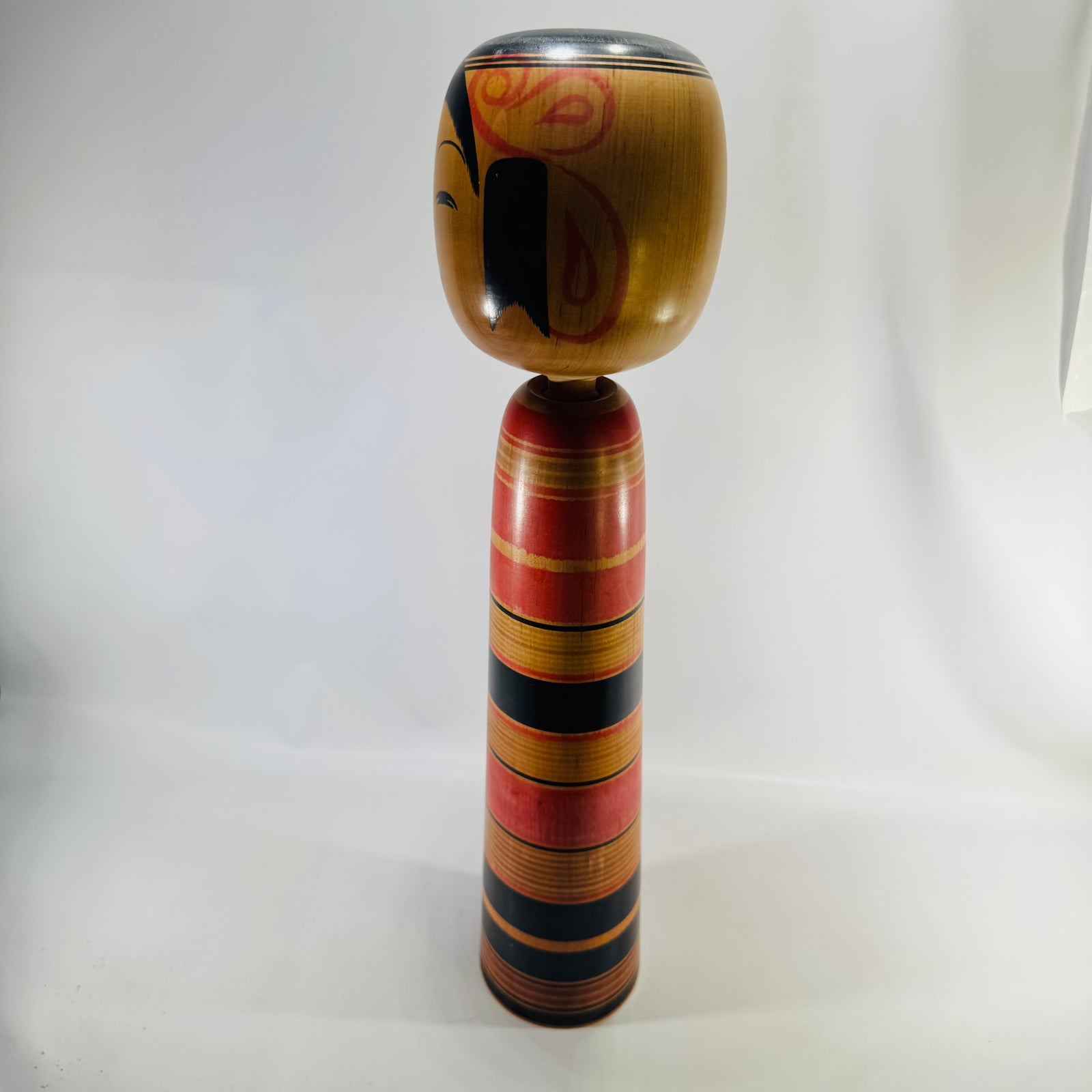 Genji Imaizumi Tsuchiyu Kokeshi Doll Signed 18 Inch Traditional Japanese Wooden Folk Art Figure