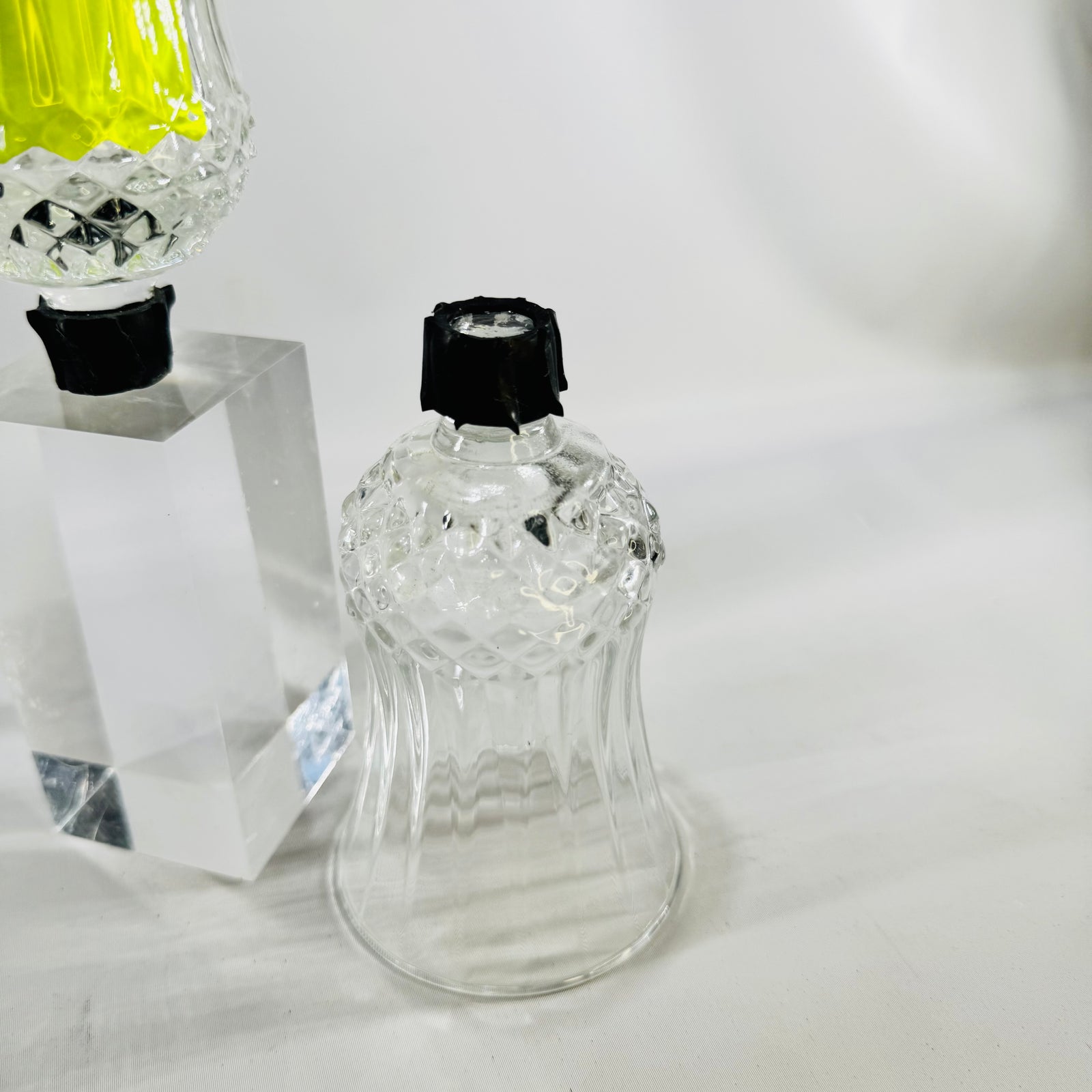 HomCo Peg Votive Candle Holder Cups Set of 2 Clear Glass Inserts