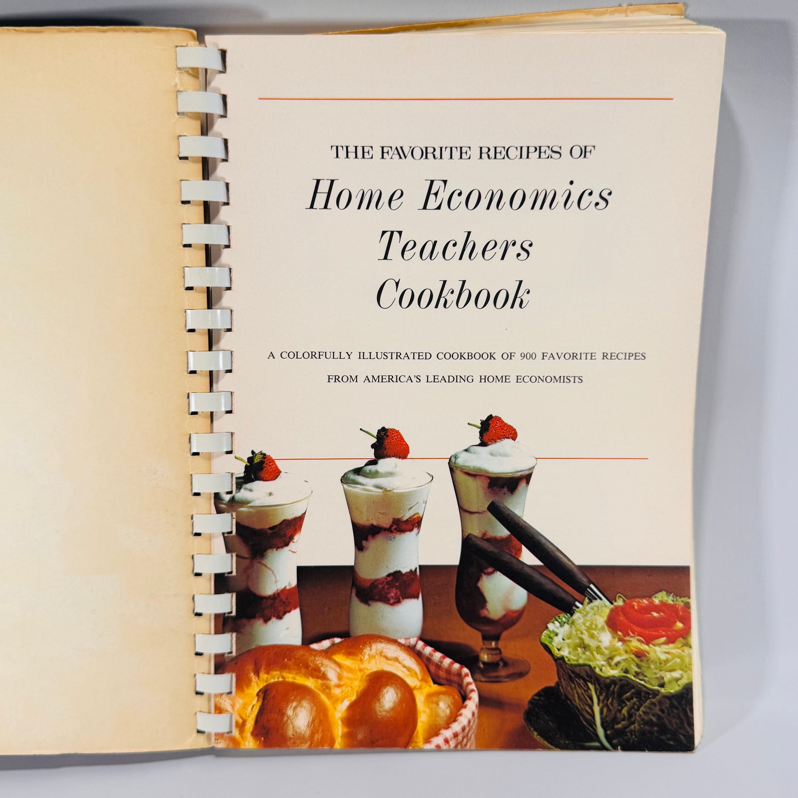 The Favorite Recipes of Home Economics Teachers Cookbook (1970) | 900 Recipes | Vintage Spiral-Bound Community Cookbook