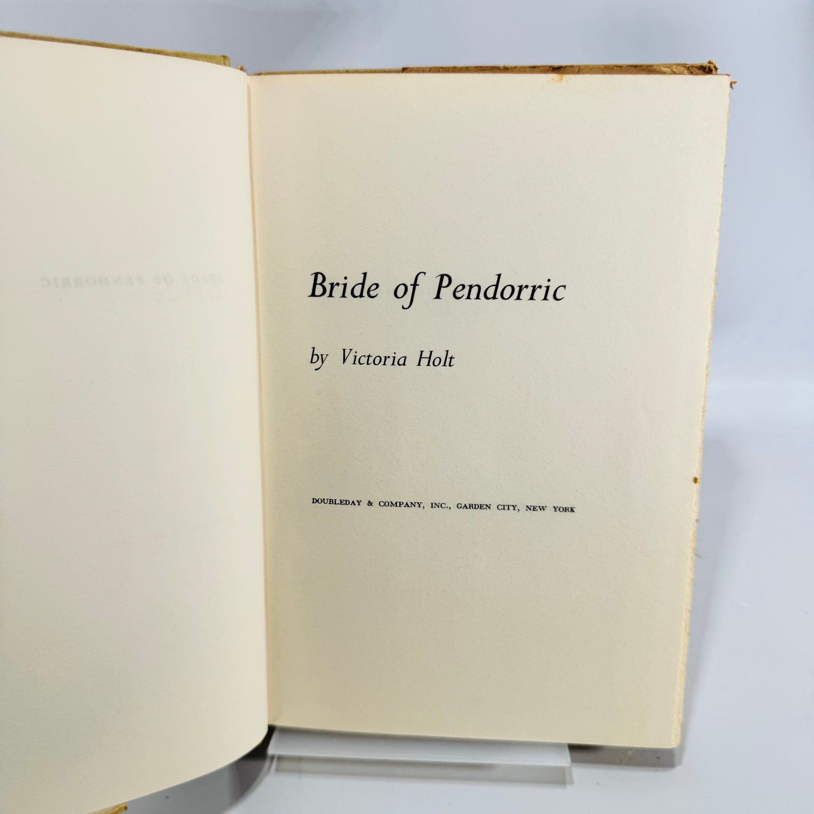 Bride of Pendorric Victoria Holt 1963 Book Club Edition Doubleday Hardcover Gothic Romantic Suspense