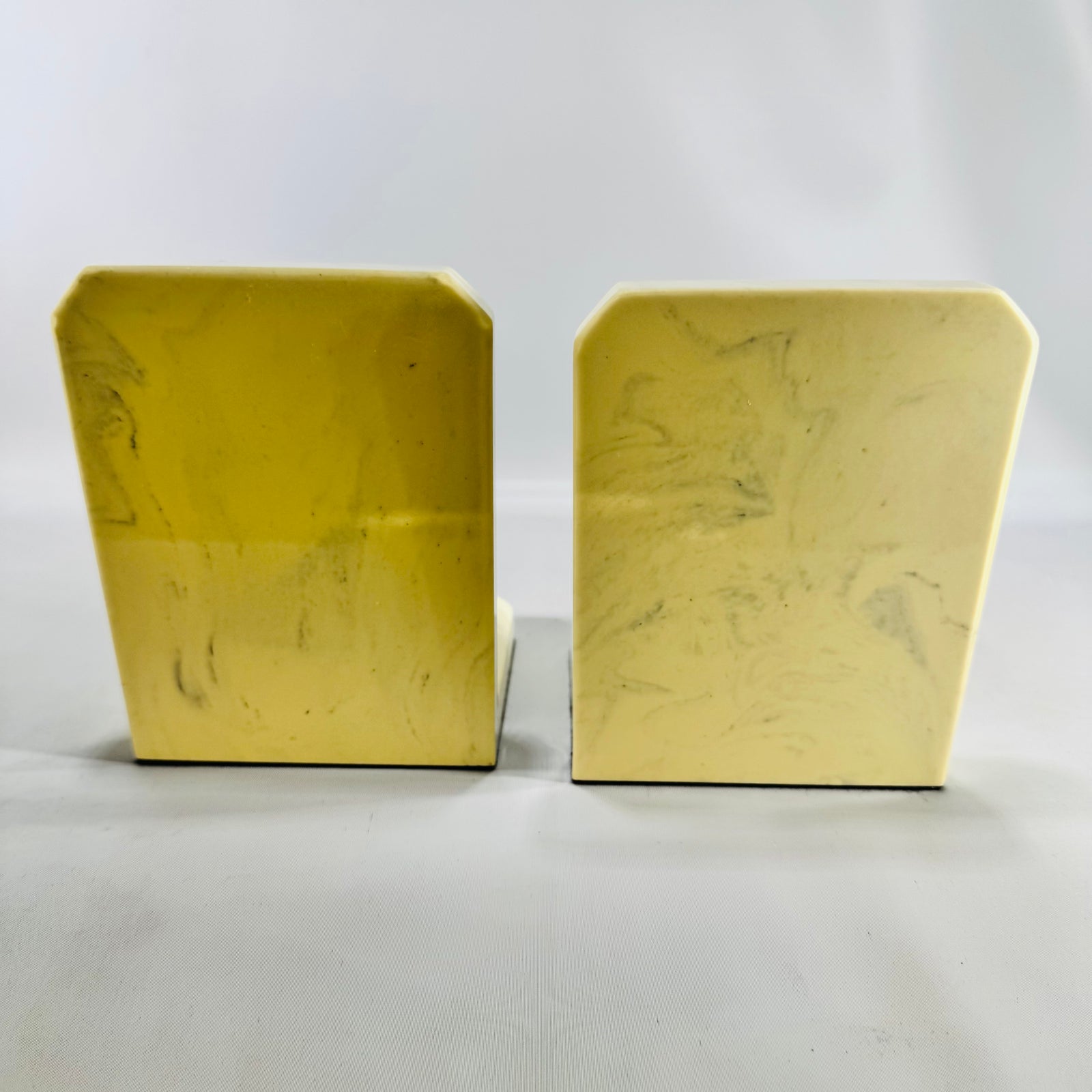 Northern Trust Bookends 1989 Century of Service Anchor Faux Marble Corporate Banking Pair