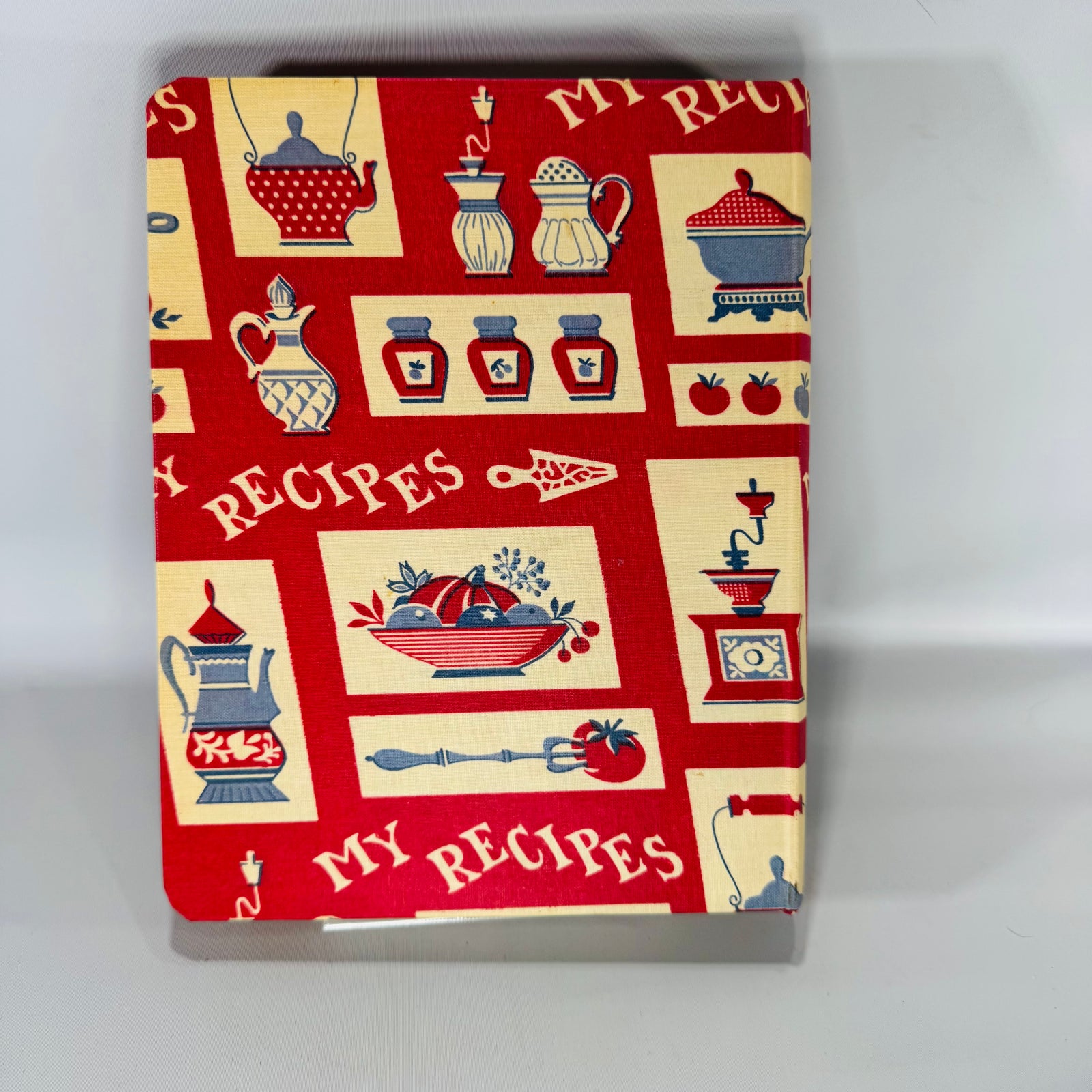 Vintage Kitchen Organizer — My Recipes 3-Ring Recipe Binder—National Blank Book Co. | Tab Dividers, Envelopes, Vintage Kitchen Organizer