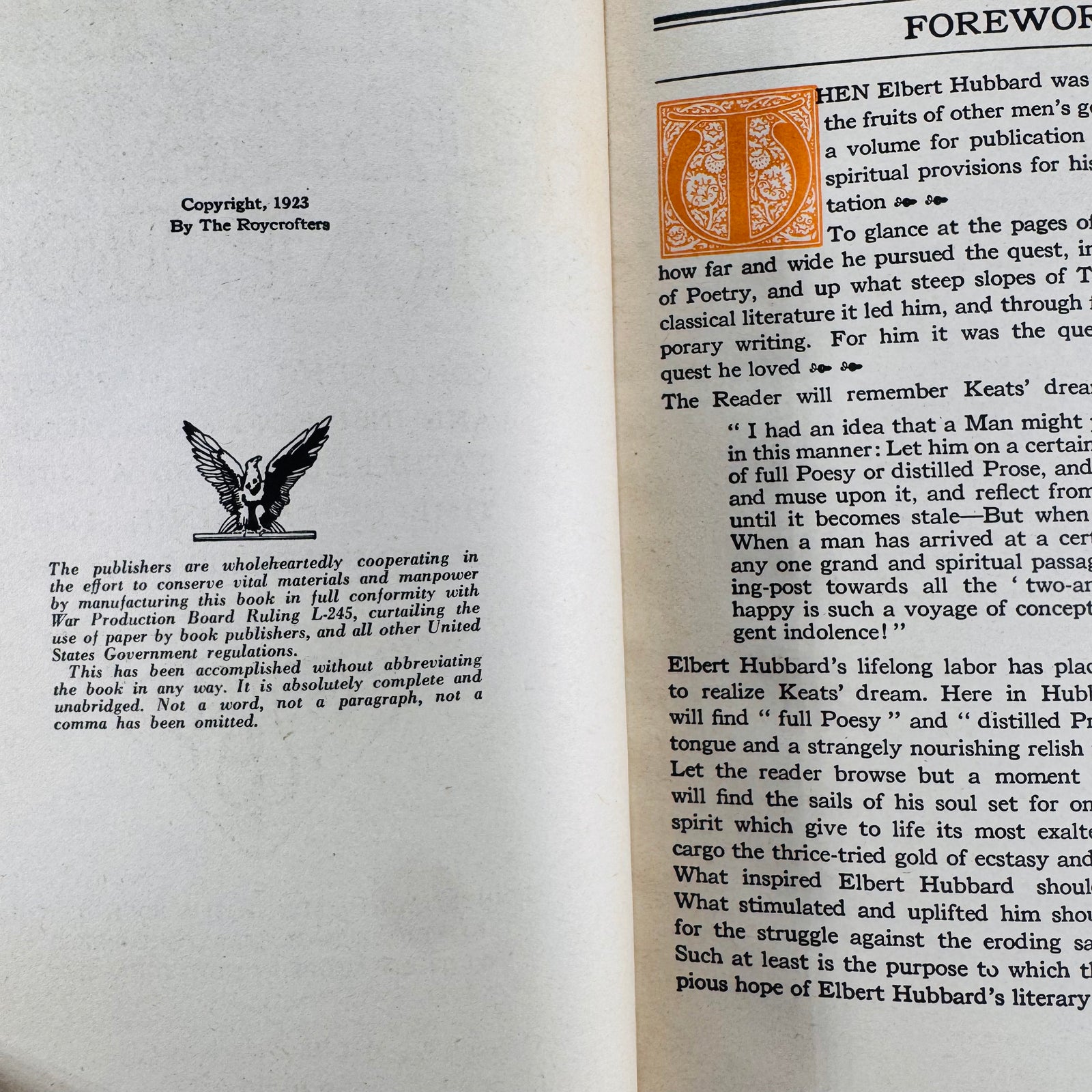 Elbert Hubbard’s Scrap Book (1923, Hardcover) – A Roycroft Classic of Inspirational Wisdom