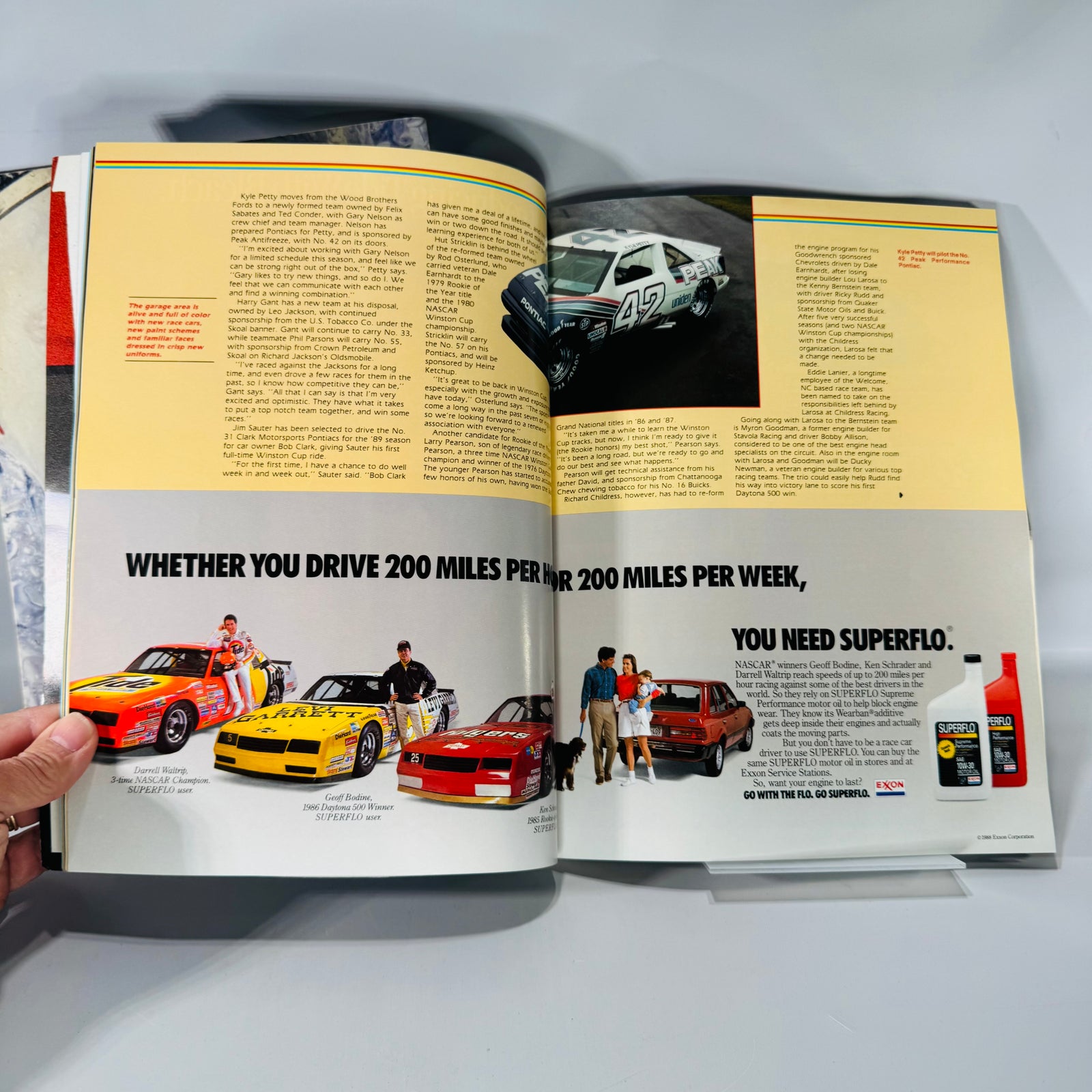 NASCAR Program Bundle (2) — 1988 Miller High Life 400 (MIS) + 1989 Daytona 500 Program w/ Patch