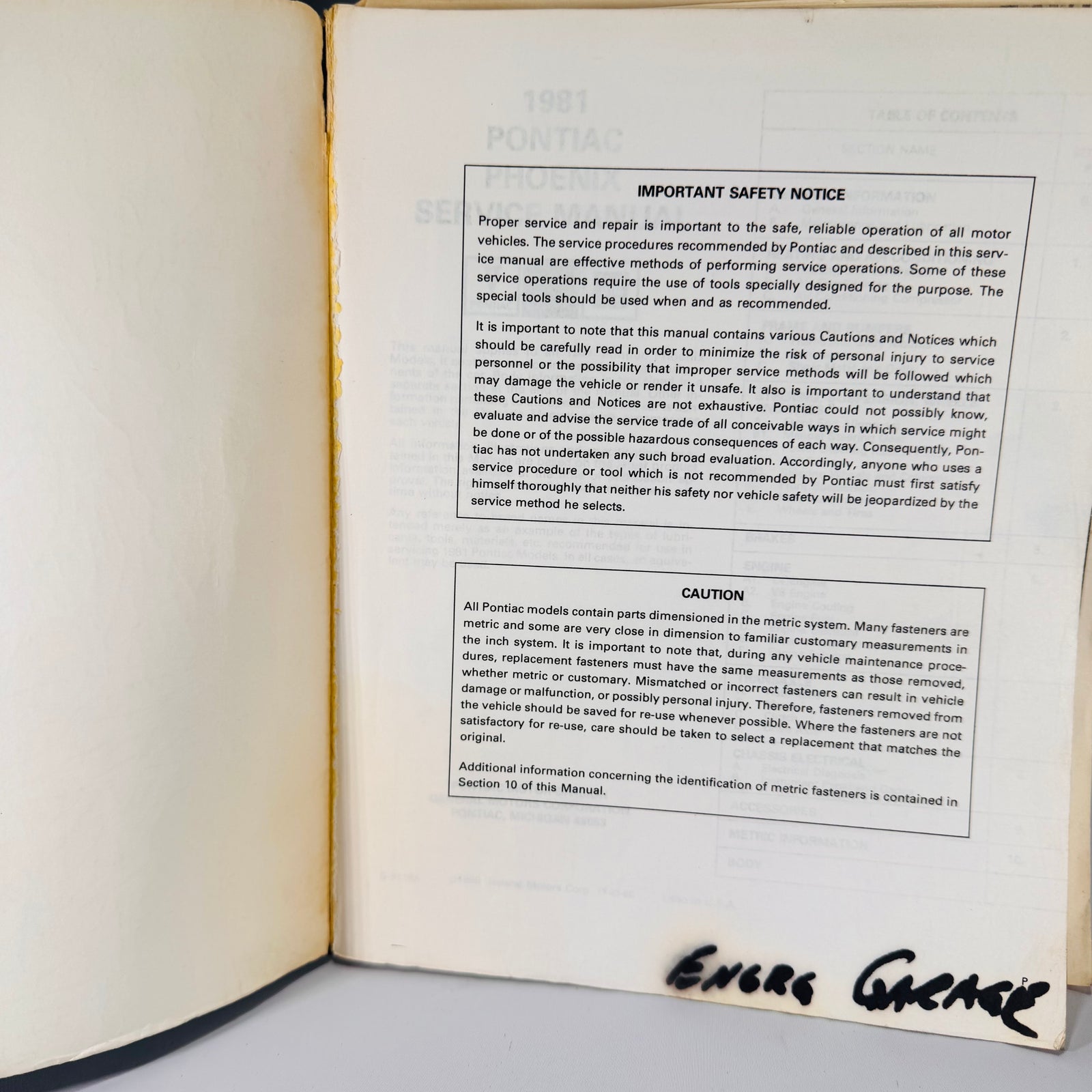 1981 Pontiac Phoenix Service Manual | Vintage GM Car Repair Book | 11x9x2 Inches, Paperback, English | Automotive Genre