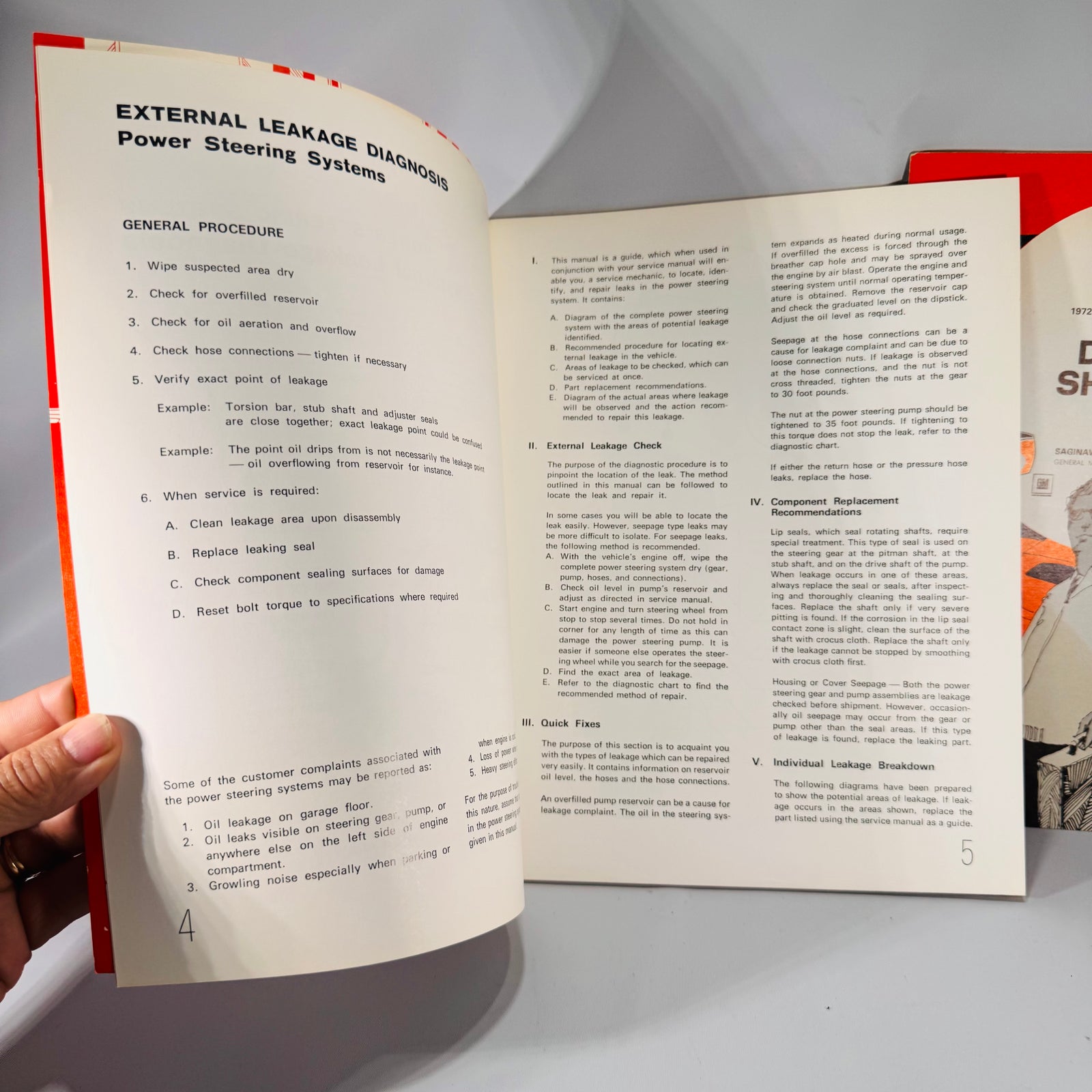 1972 GM Service Manuals – Drive Shafts & Power Steering Systems | Saginaw Steering Division | Automotive Repair Guides