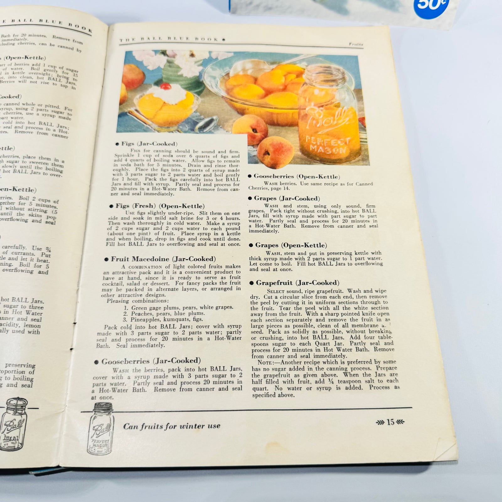 Ball Blue Book 1935 Canning Cookbook Lot with 1974 Ball Freezer Book and 1964 Food Freezing Facts
