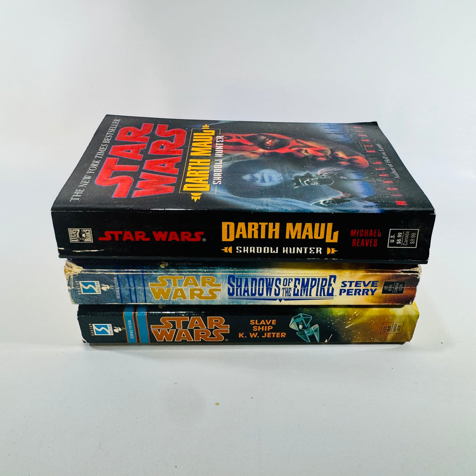 Star Wars Shadows of the Empire Slave Ship Darth Maul Shadow Hunter 3 Book Paperback Lot
