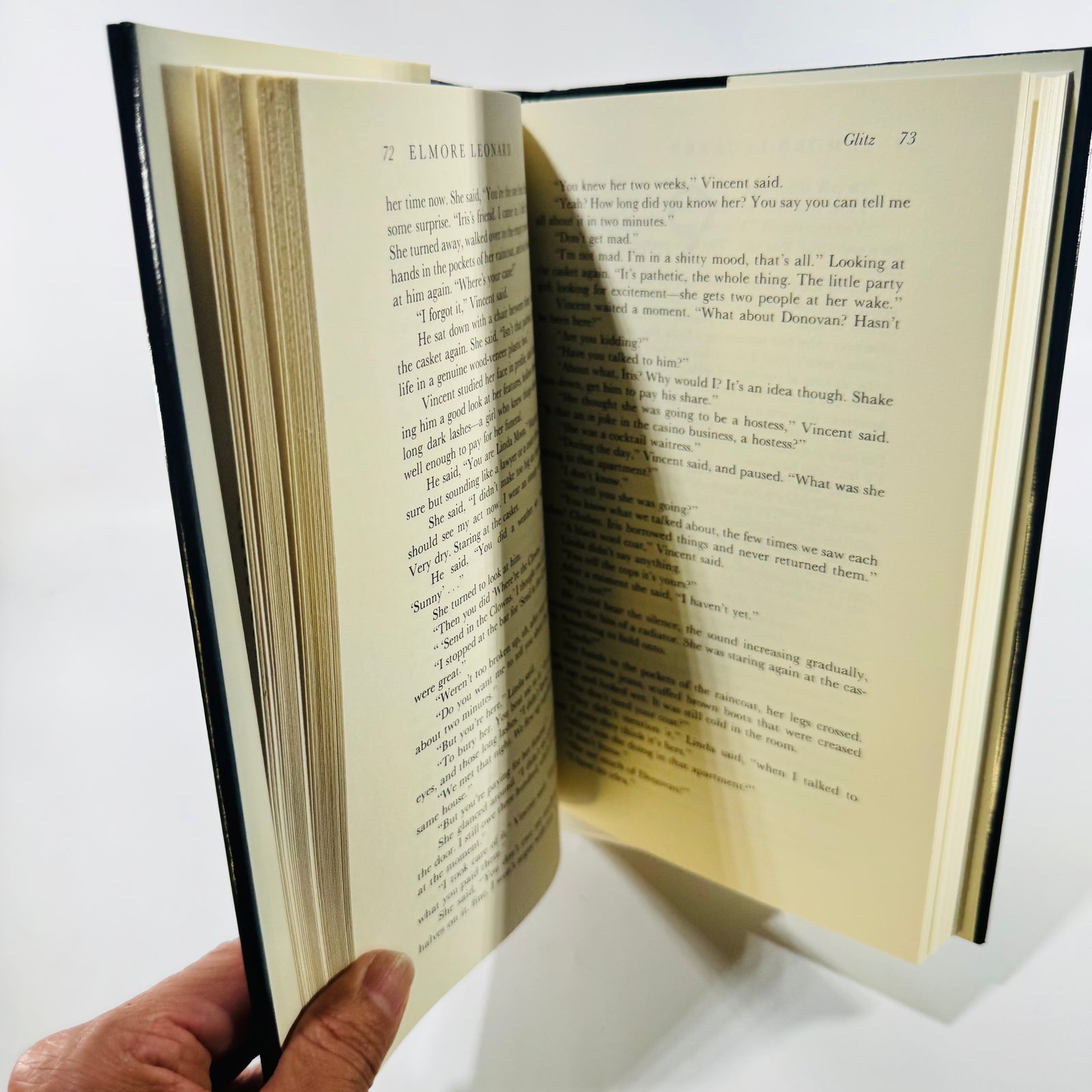 Glitz by Elmore Leonard 1985 Arbor House First Trade Edition Hardcover with Dust Jacket