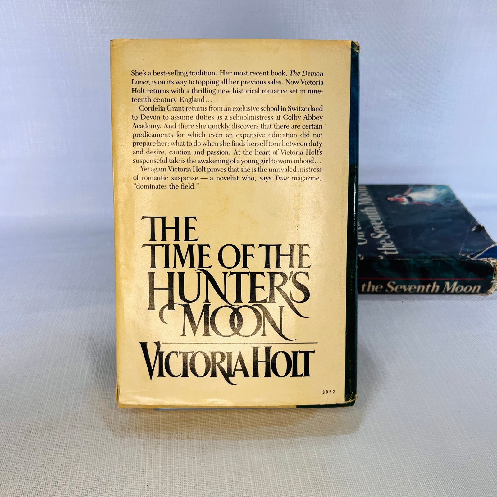 Two Victoria Holt Vintage Books: On The Night of the Seventh Moon 1972 The Time of the Hunters Moon 1983 Double Day & Co