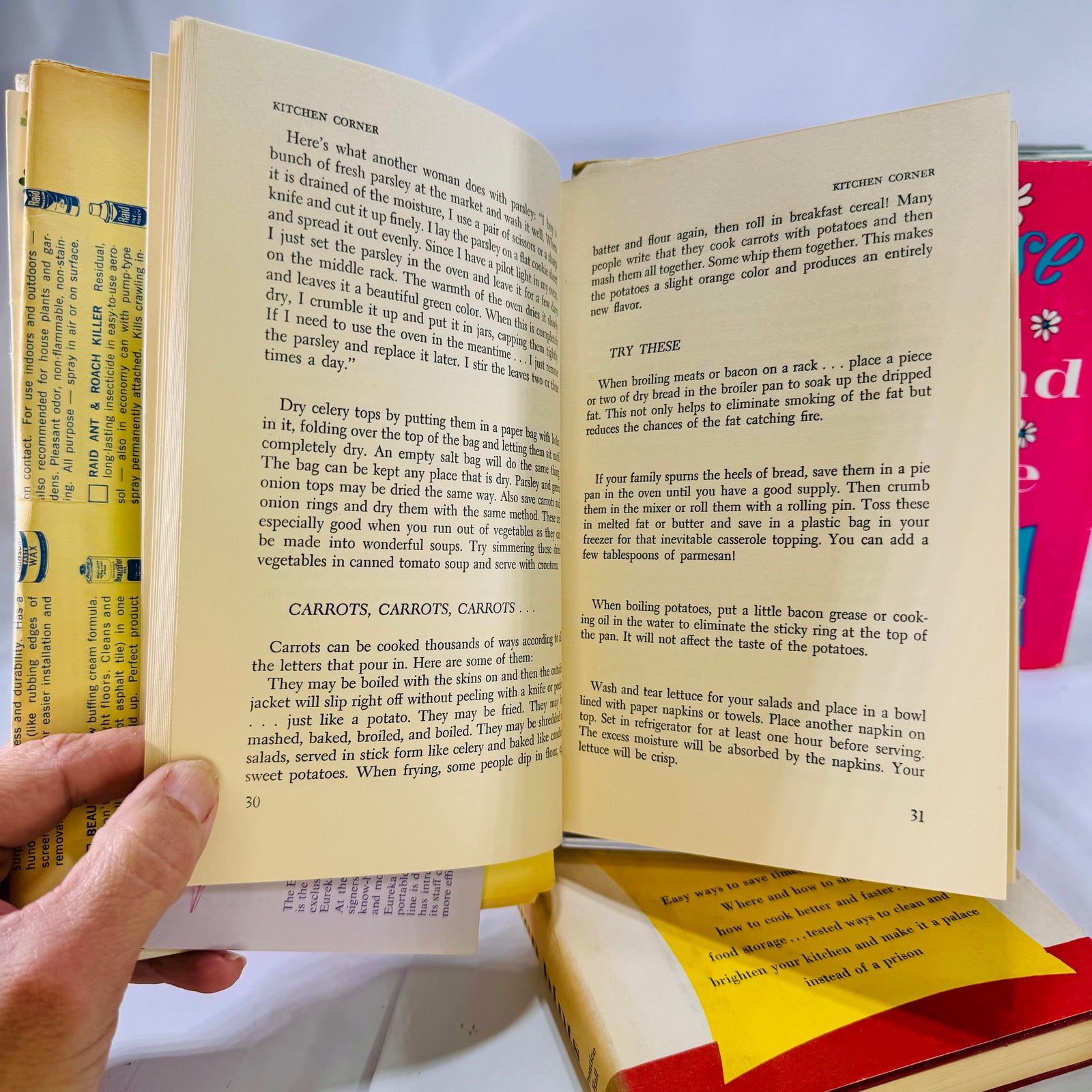 Three Heloise's Books: Kitchen, Housekeeping Hints and All Around the House by Heloise Prentice-Hall Inc