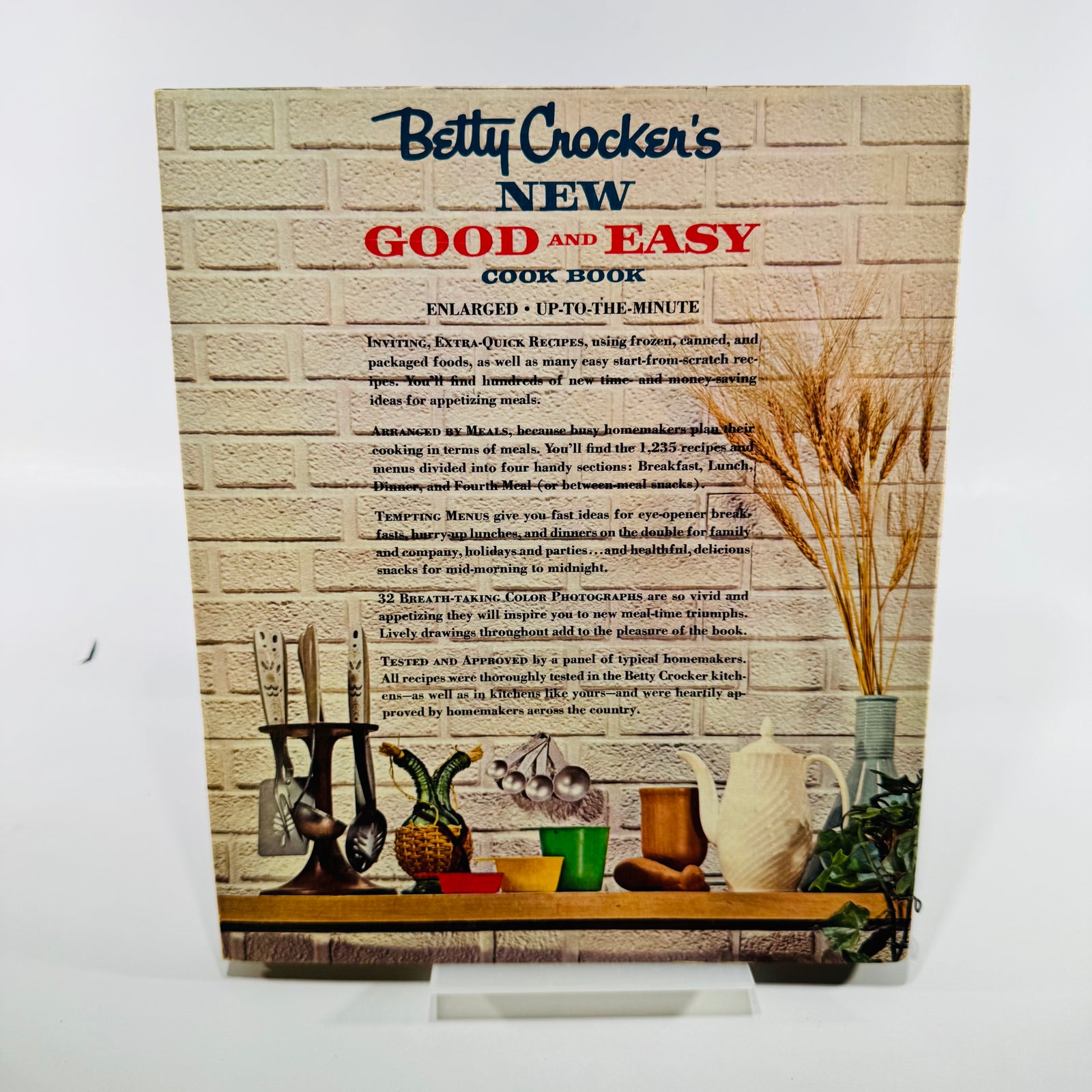 Betty Crocker's New Good and Easy Cook Book 1962 1st Ed 4th Printing Bundle with 2 Pamphlets