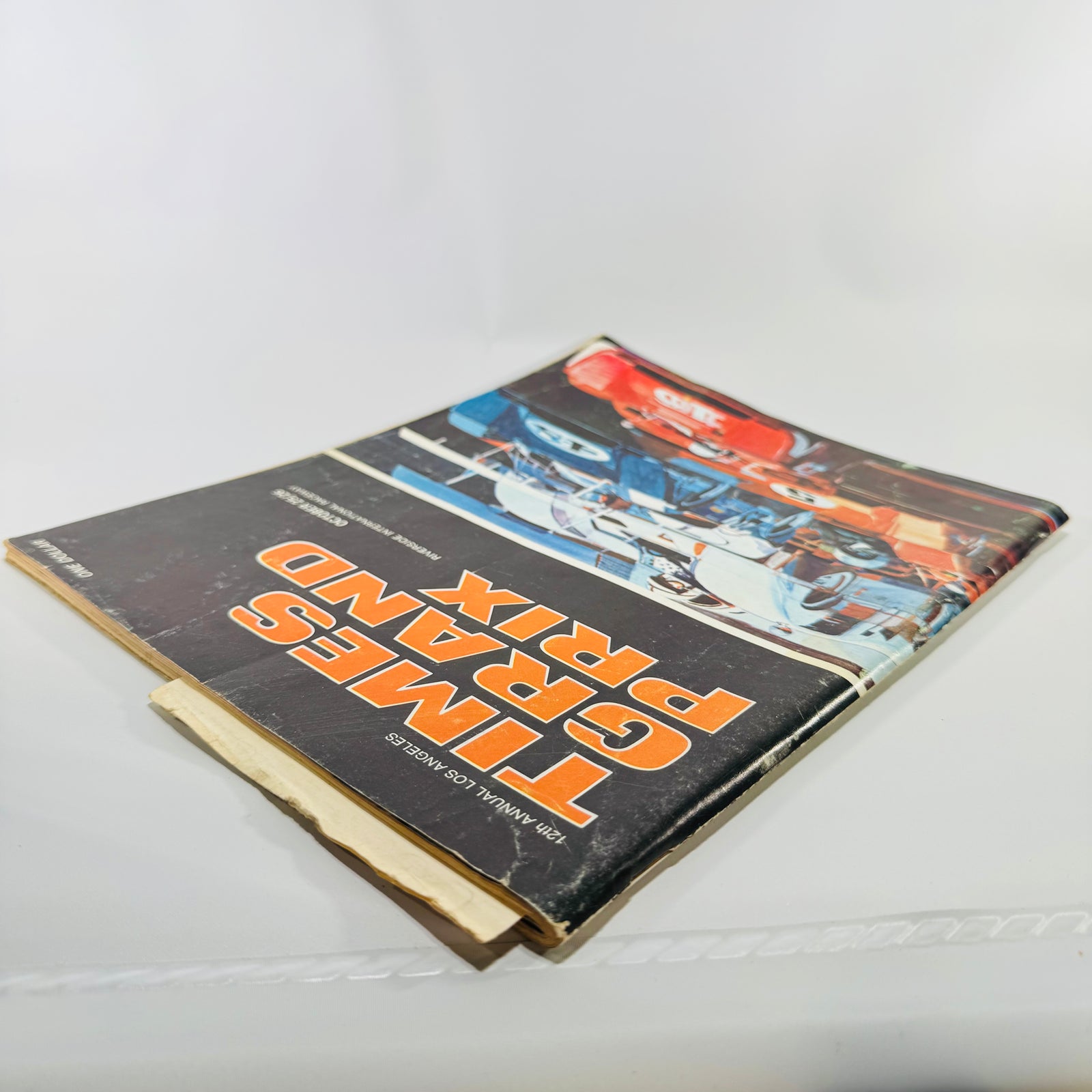 1969 Los Angeles Times Grand Prix Official Program (12th Annual) — Riverside International Raceway Oct 25–26 — 86 Pages w/ Qualifying Times & Final Results — Vintage Motorsport / Can-Am Era