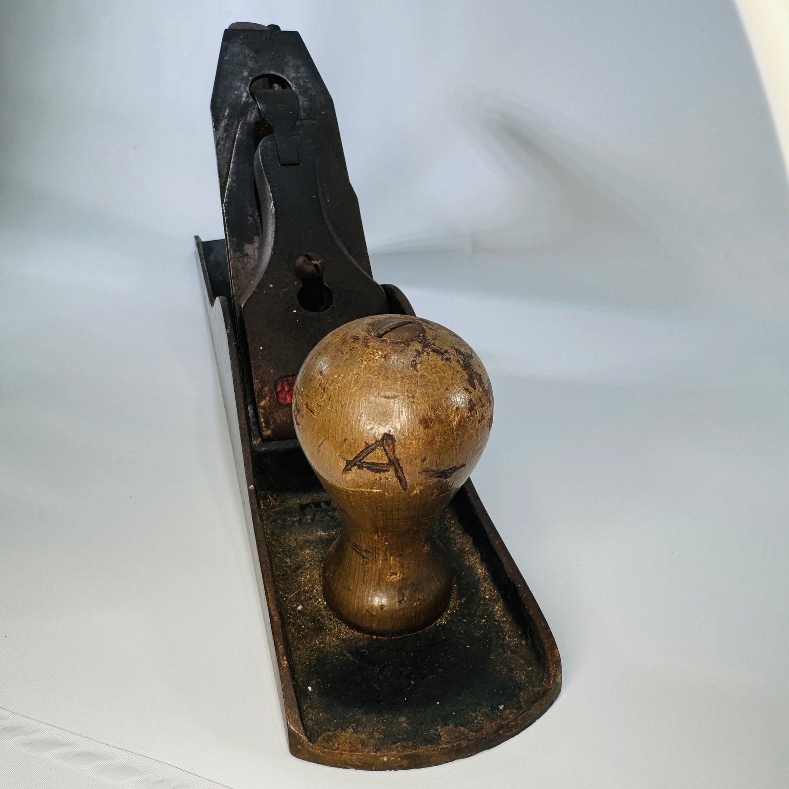 Vintage Winchester No. 3010 Jack Plane | Iron Body Wood Handles | Red Winchester Lever Cap | Antique Woodworking Hand Plane