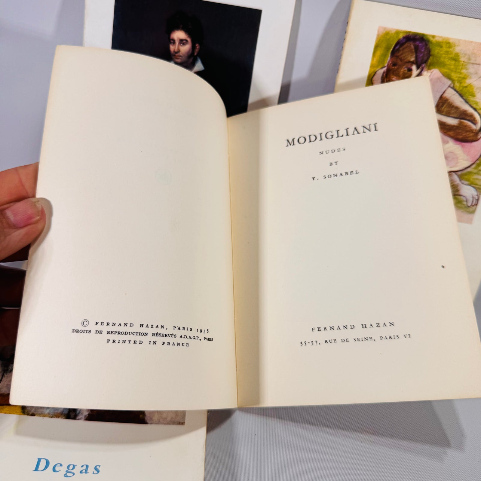 Fernand Hazan Vintage Art Book Set – Goya, Gauguin, Degas, Modigliani (1958–59)