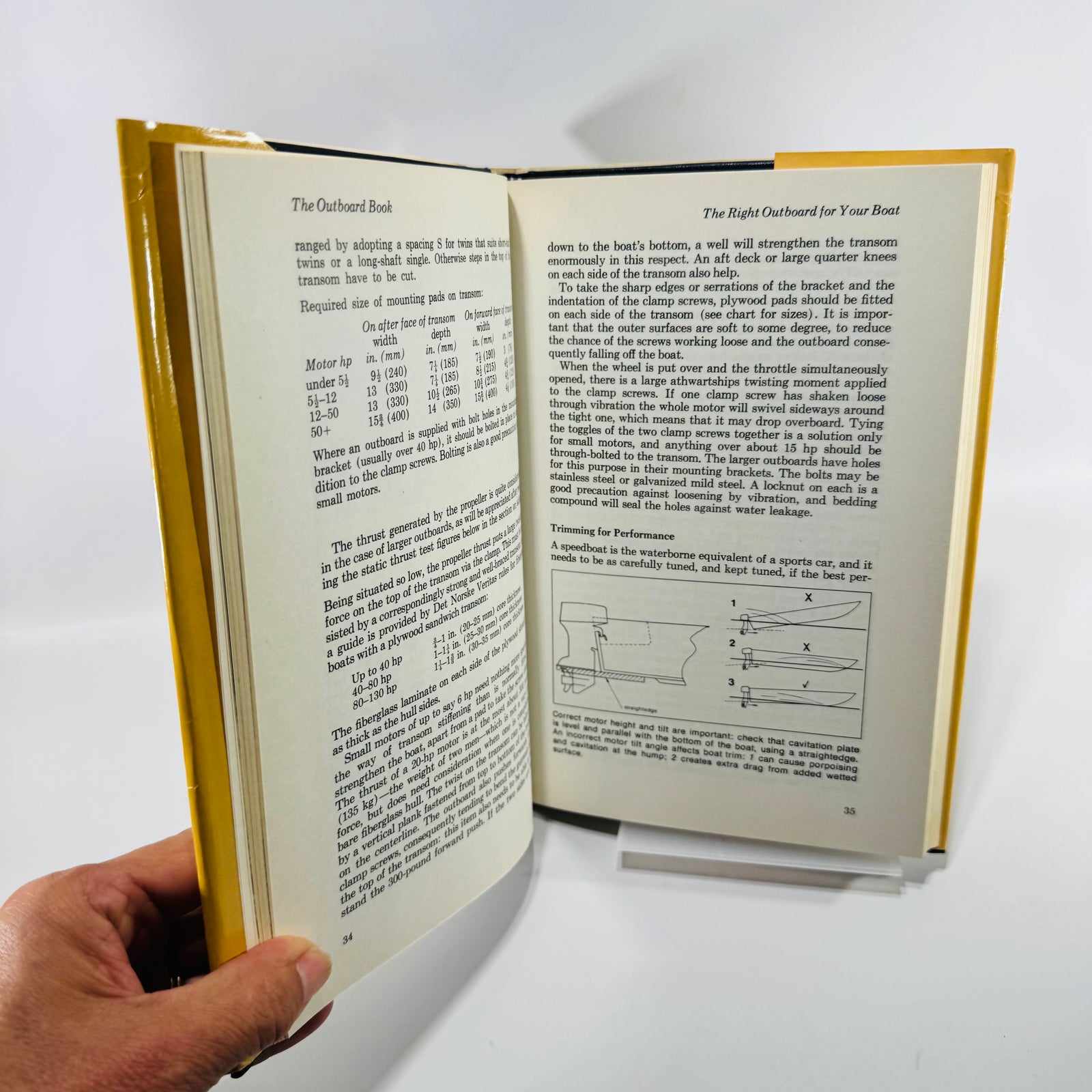 The Outboard Book by Nigel Warren 1978 Motor Boating & Sailing Hardcover with Dust Jacket