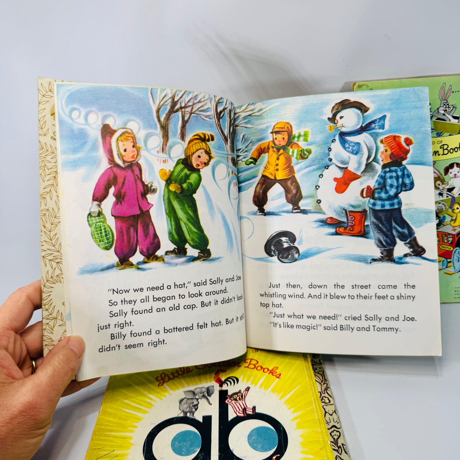 Vintage Little Golden Books Christmas Bundle of 4 — Night Before Christmas, Santa’s Surprise Book, Rudolph, Frosty (1970s printings) — Golden Press | Holiday Kids Classics
