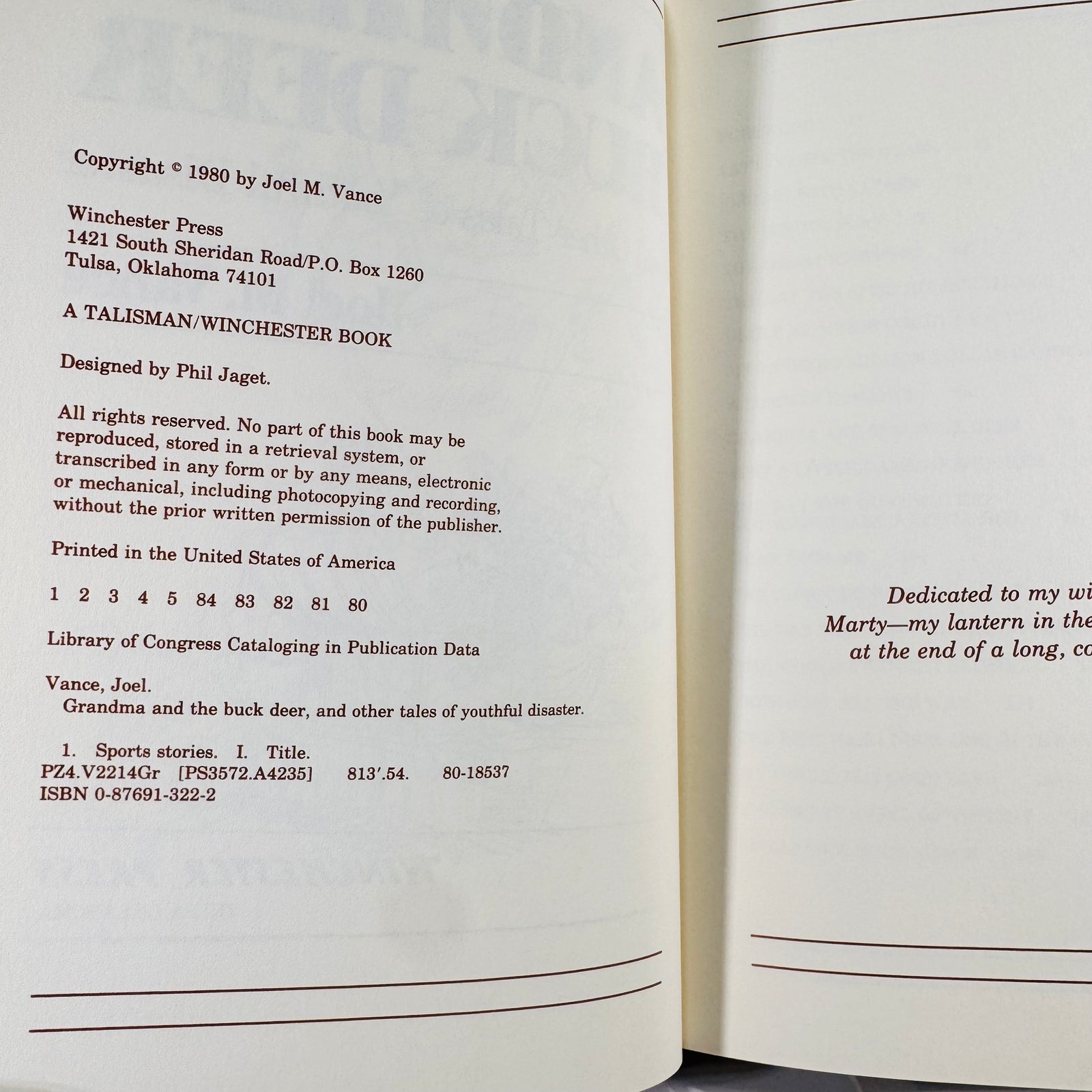 Grandma and the Buck Deer by Joel M. Vance | 1980 Winchester Press