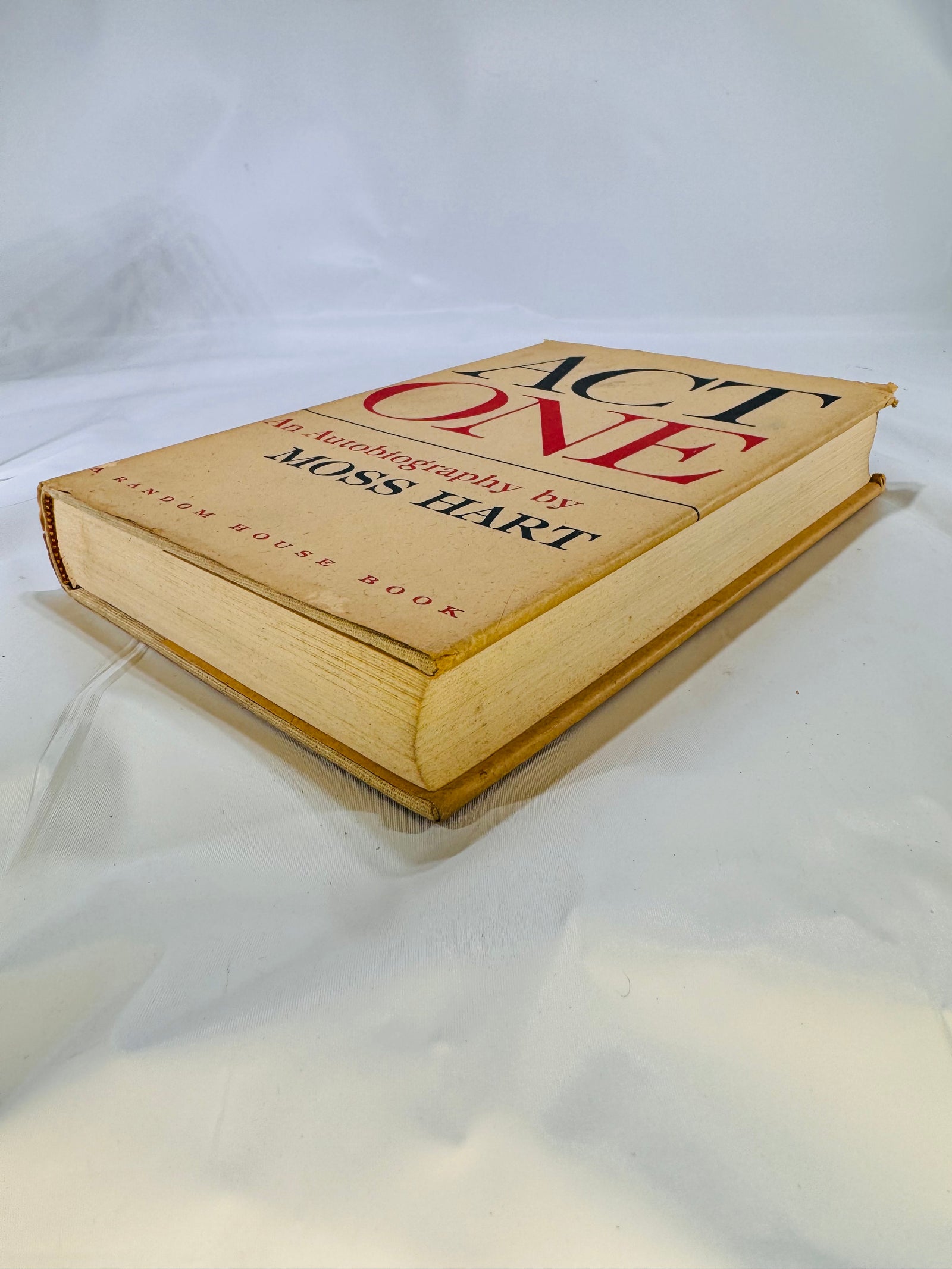 Act One an autobiography by Moss Hart 1959 A Random House Book