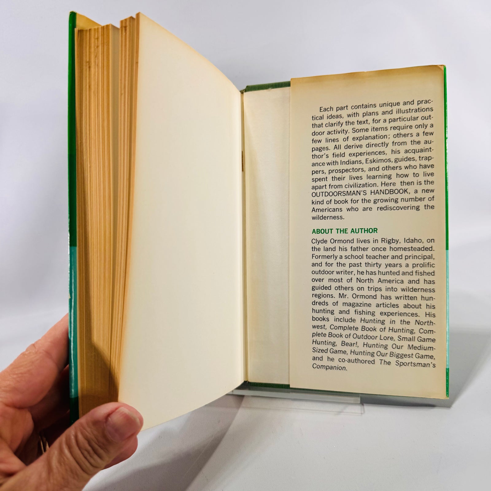 Outdoorsman's Handbook by Clyde Ormond (1975) | Vintage Survival Guide | Illustrated Hunting & Camping Book | Outdoor Life Hardcover