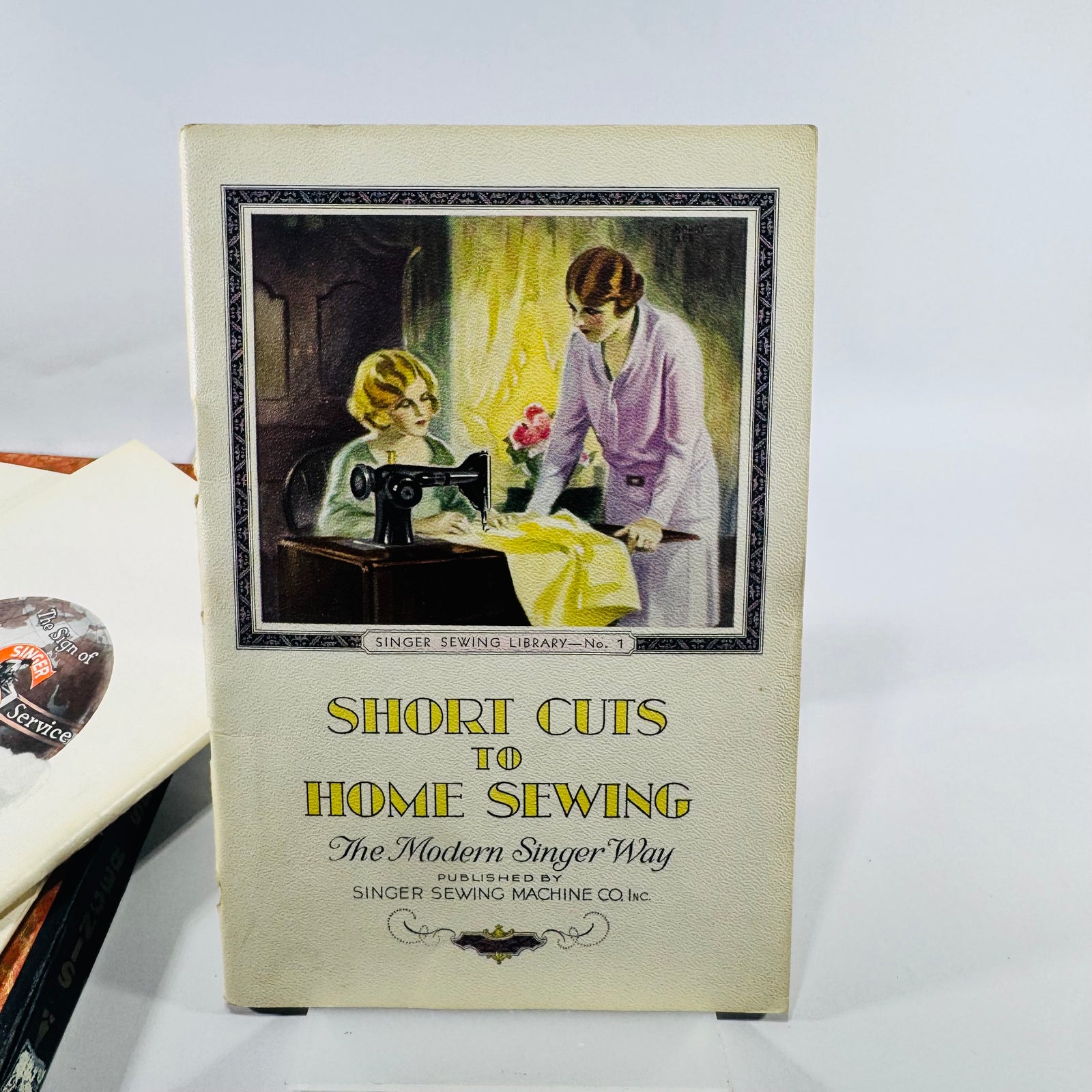 Singer Sewing Library Nos. 1, 2 and 3 by Mary Brooks Picken 1930 Sewing Pamphlet Set with Case