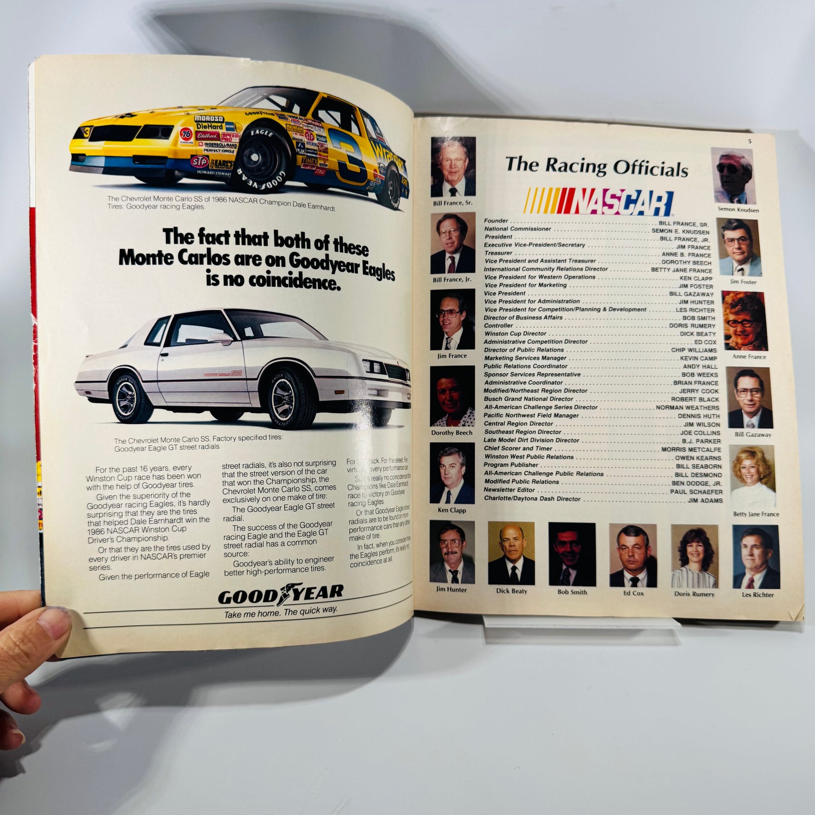 Vintage NASCAR 1987 Yearbook & Press Guide – Motorsports, Racing Reference