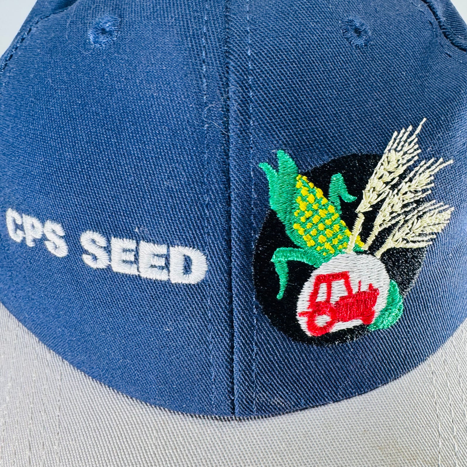 Vintage CPS Seed Snapback Hat K-Products Style Farm Cap Corn Wheat Tractor Embroidered Adjustable Ag Ball Cap