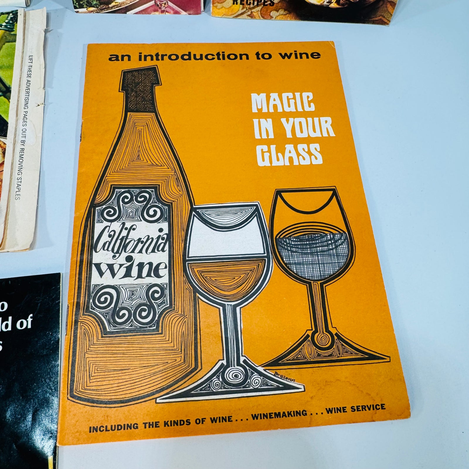 Vintage Cocktail Recipe Ephemera Bundle — Esquire Cheers! Supplement + Kahlúa, Galliano, Wine & Cordial Booklets (1966–1981) — Editors of Esquire and assorted makers | Retro bar paper lot, Cocktail & Wine Ephemera