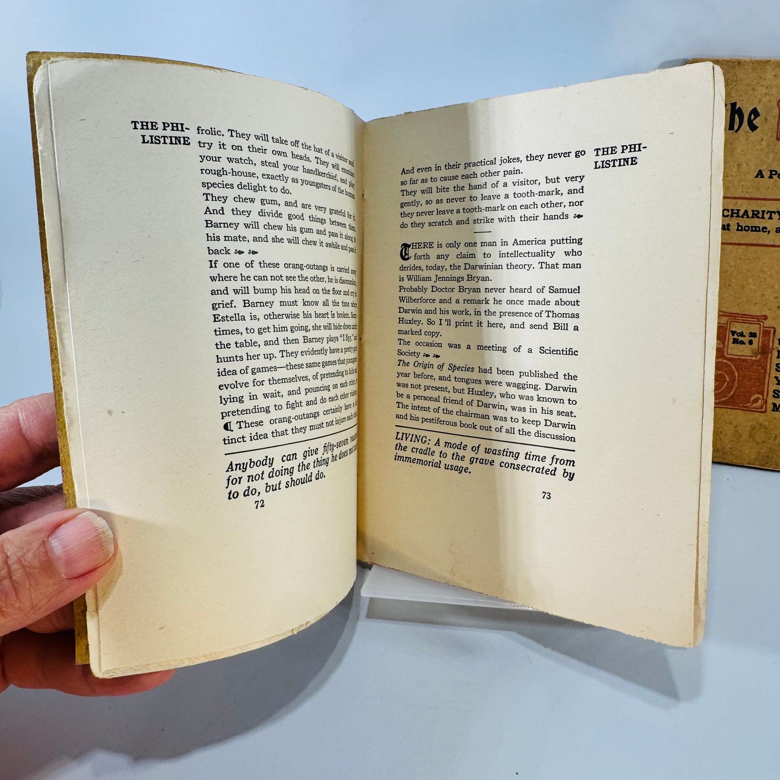 Arts and Crafts Literary Satire Ephemera — The Philistine: A Periodical of Protest 2-Issue Lot 1913 & 1914 — Elbert Hubbard | Roycroft Booklets, American Arts and Crafts Movement