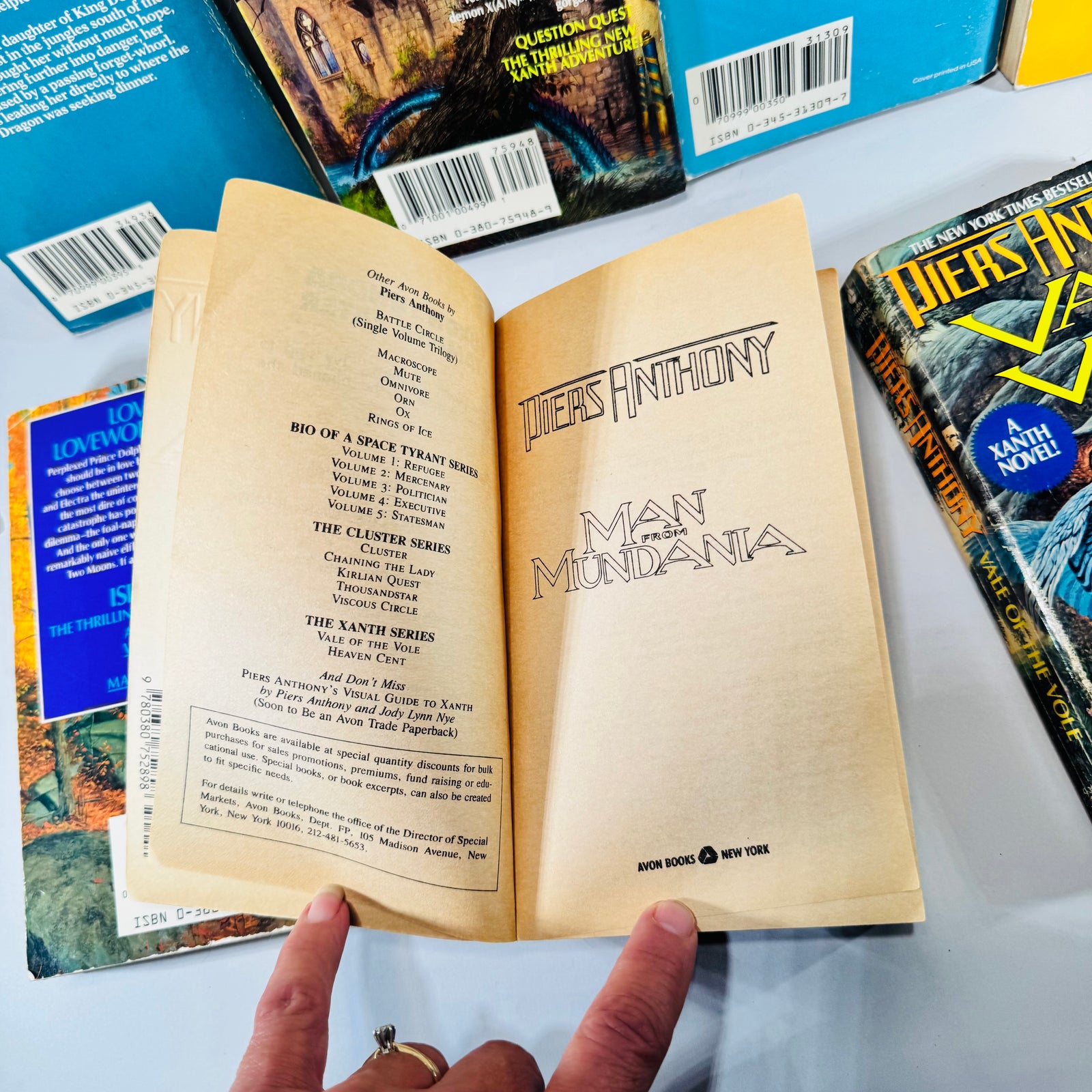 Piers Anthony Xanth Series 7 Book Vintage Paperback Lot