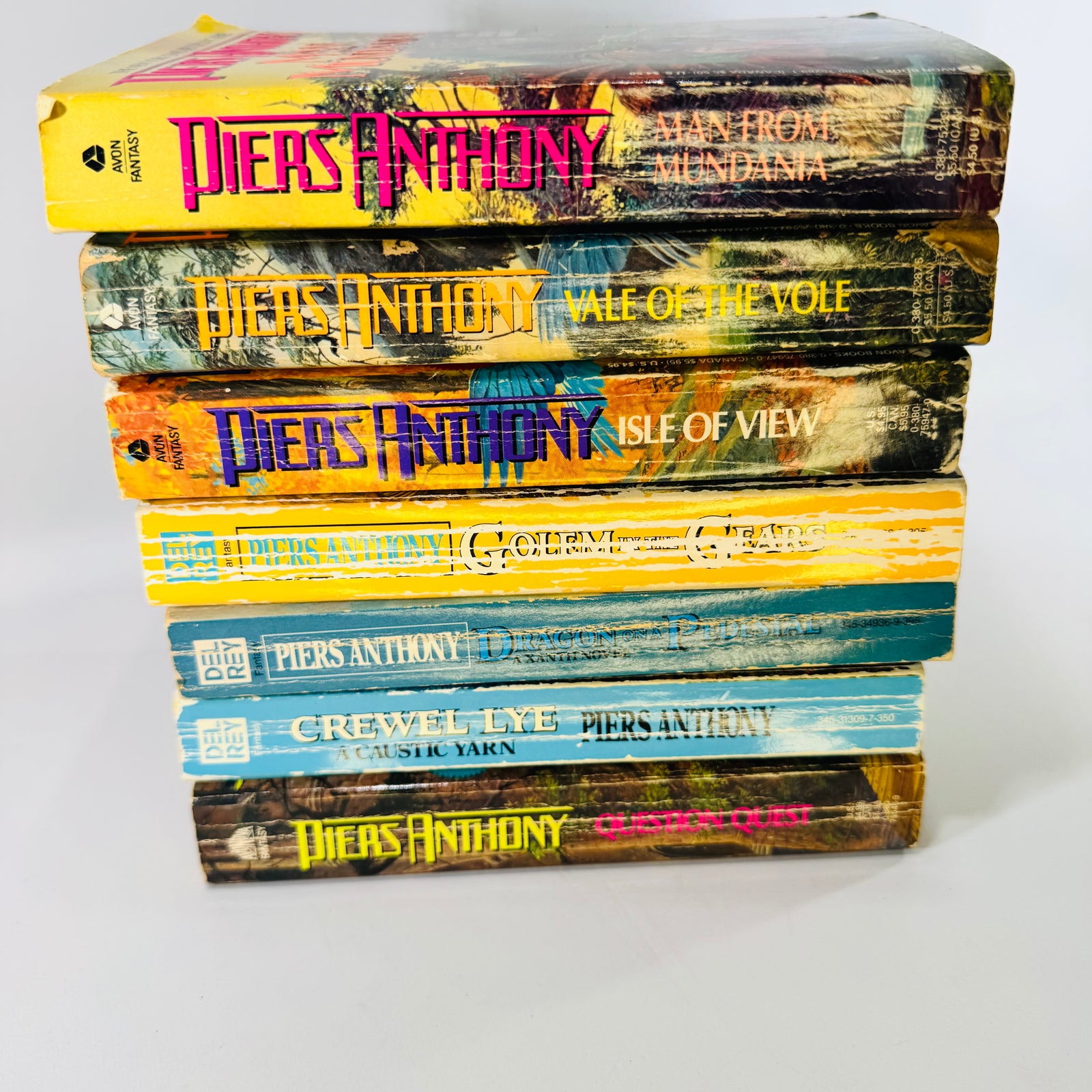 Piers Anthony Xanth Series 7 Book Vintage Paperback Lot