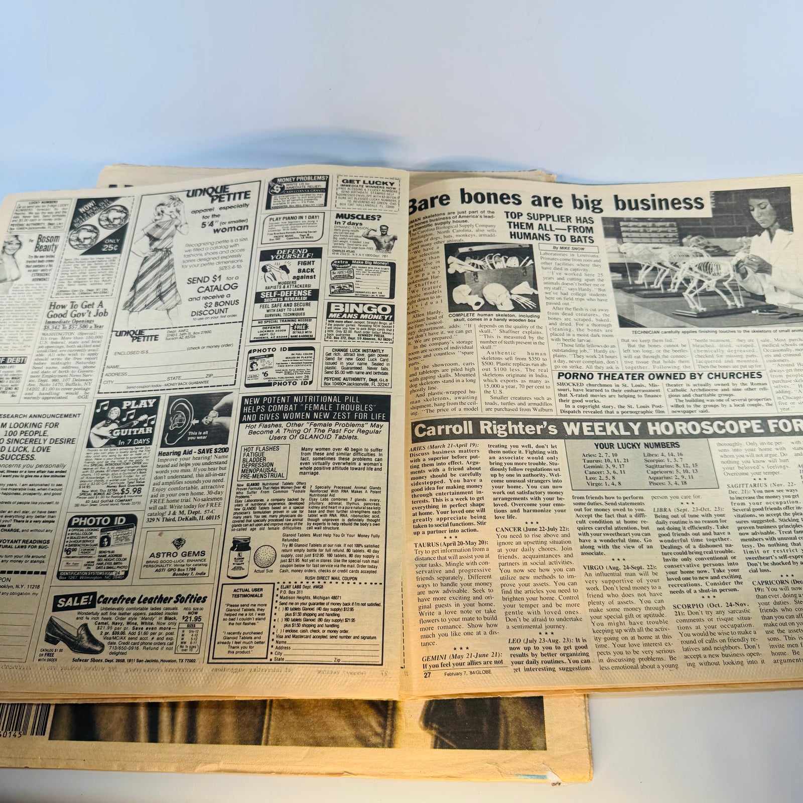 Vintage Michael Jackson Tabloid Pair — Globe Feb. 7, 1984 & Star Feb. 21, 1984 — Brooke Shields Cover Stories, Pop Culture / Celebrity Tabloid