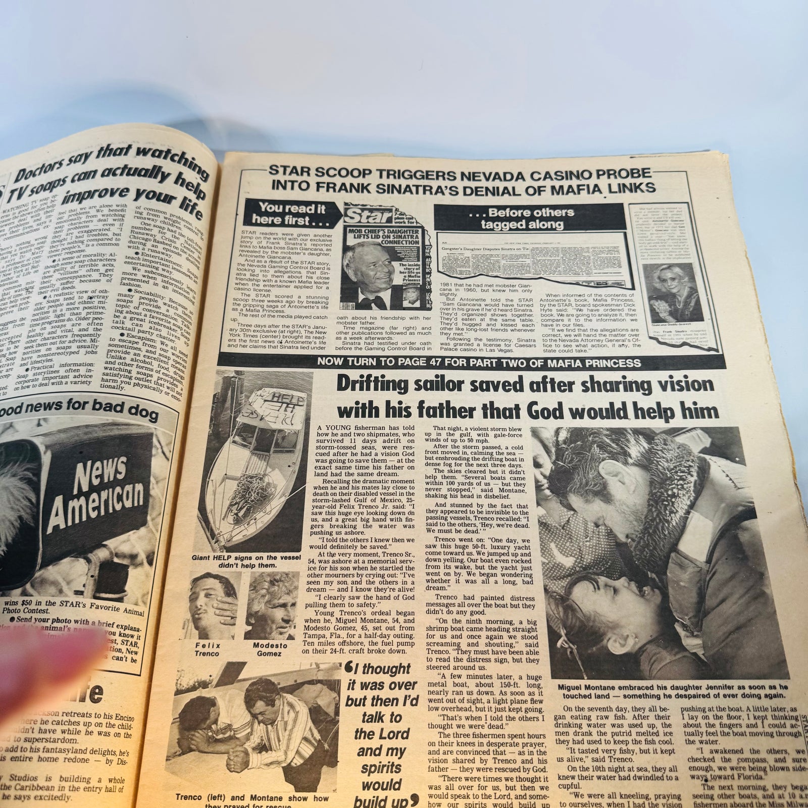 Vintage Michael Jackson Tabloid Pair — Globe Feb. 7, 1984 & Star Feb. 21, 1984 — Brooke Shields Cover Stories, Pop Culture / Celebrity Tabloid