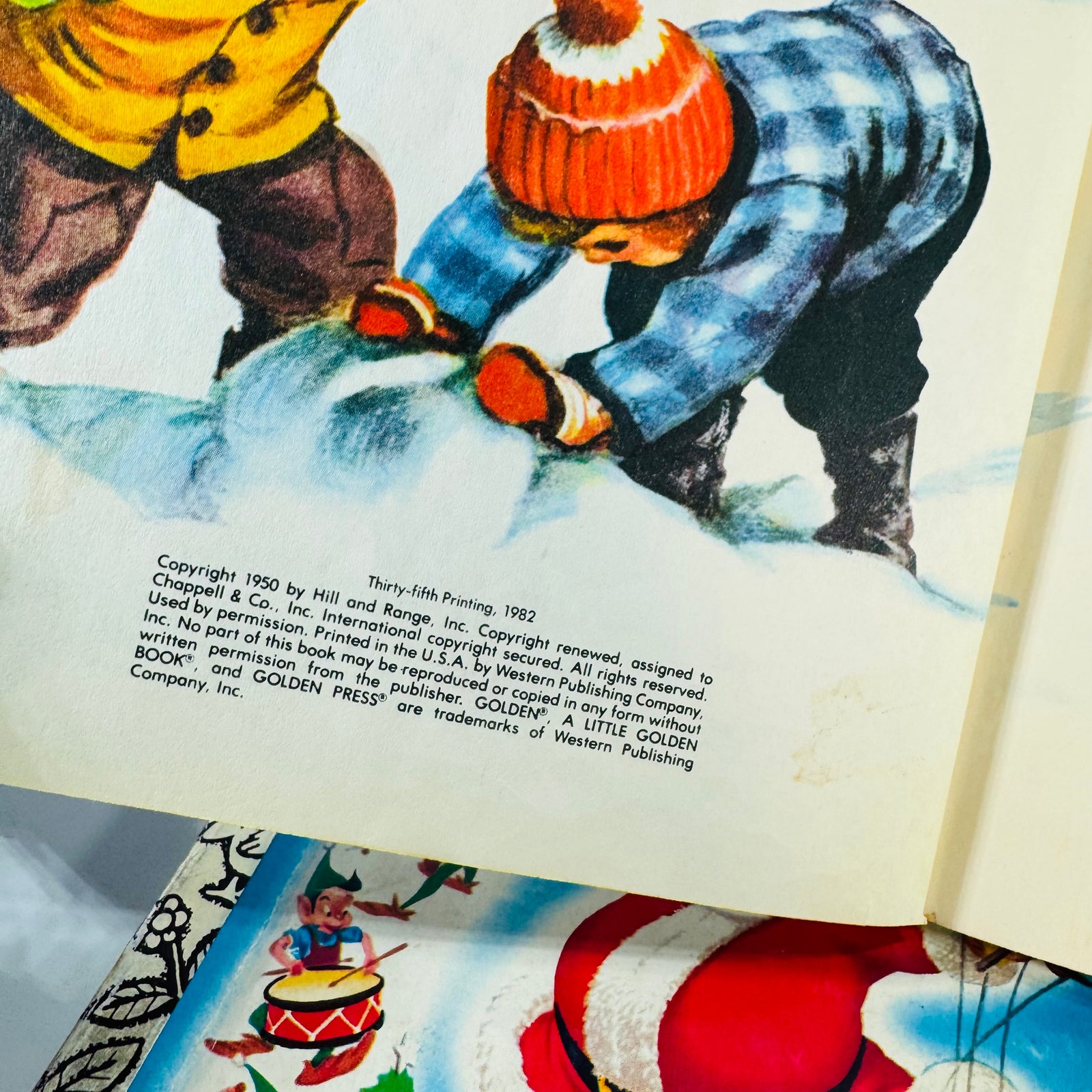 Vintage Christmas Children’s Book Bundle — Jingle Bells, Frosty the Snow Man, Santa’s Toy Shop & My First Picture Book of Christmas Carols — Little Golden Books + Rand McNally | Holiday Picture Books, Children’s Christmas Picture Books / Holiday Stories