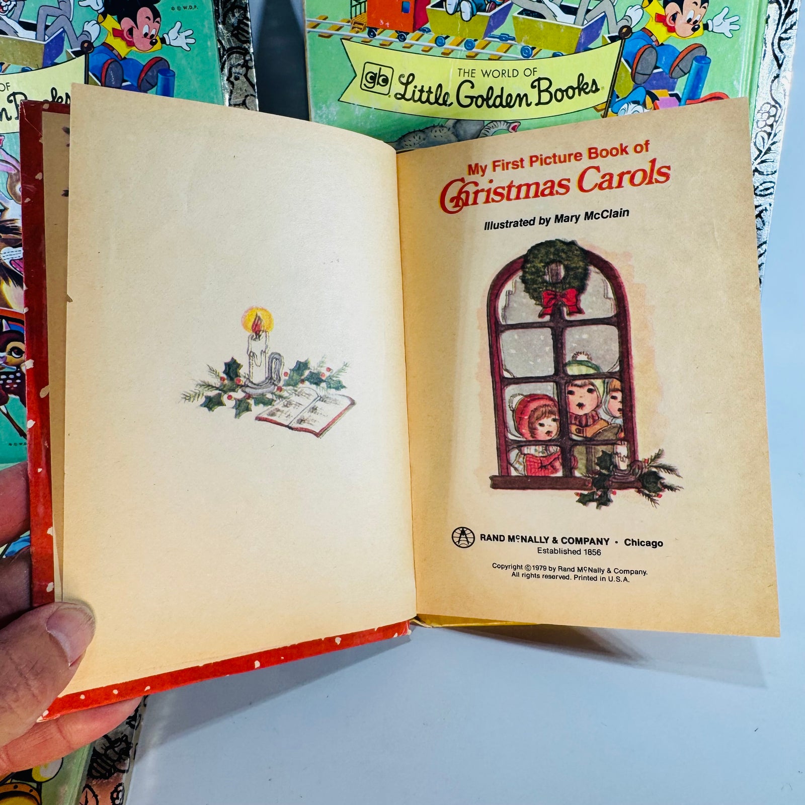 Vintage Christmas Children’s Book Bundle — Jingle Bells, Frosty the Snow Man, Santa’s Toy Shop & My First Picture Book of Christmas Carols — Little Golden Books + Rand McNally | Holiday Picture Books, Children’s Christmas Picture Books / Holiday Stories