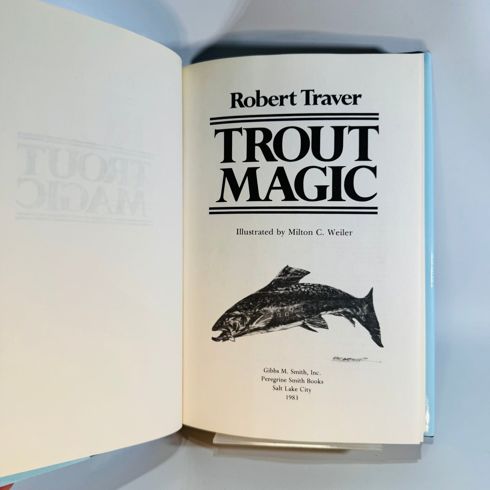 Vintage Fishing Essays Book — Trout Magic (1983) — Robert Traver | Illustrated Dust Jacket, Angling Humor, Sporting Essays / Fishing Literature