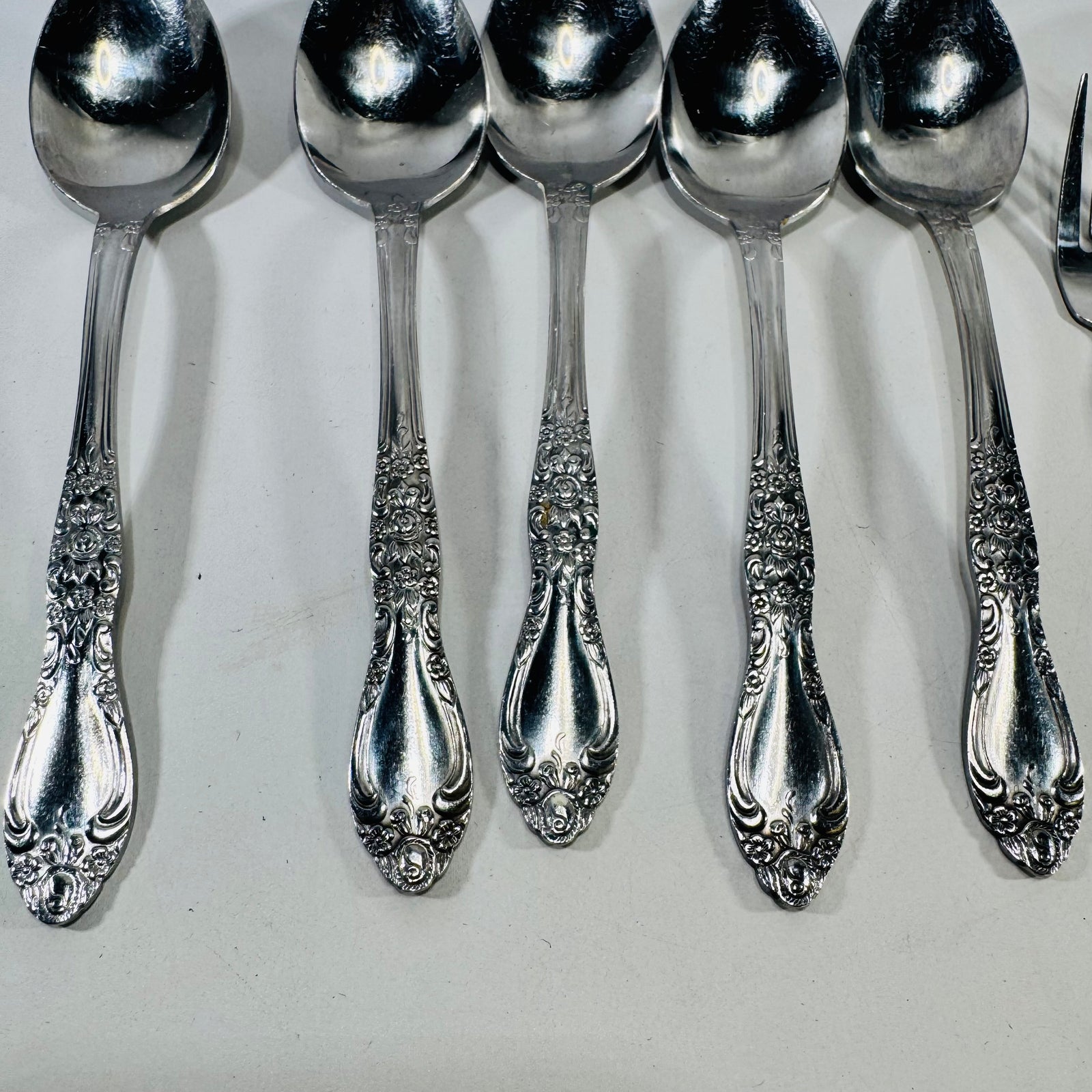 Northland Carolina Stainless Flatware Lot of 8 Spoons Forks Korea