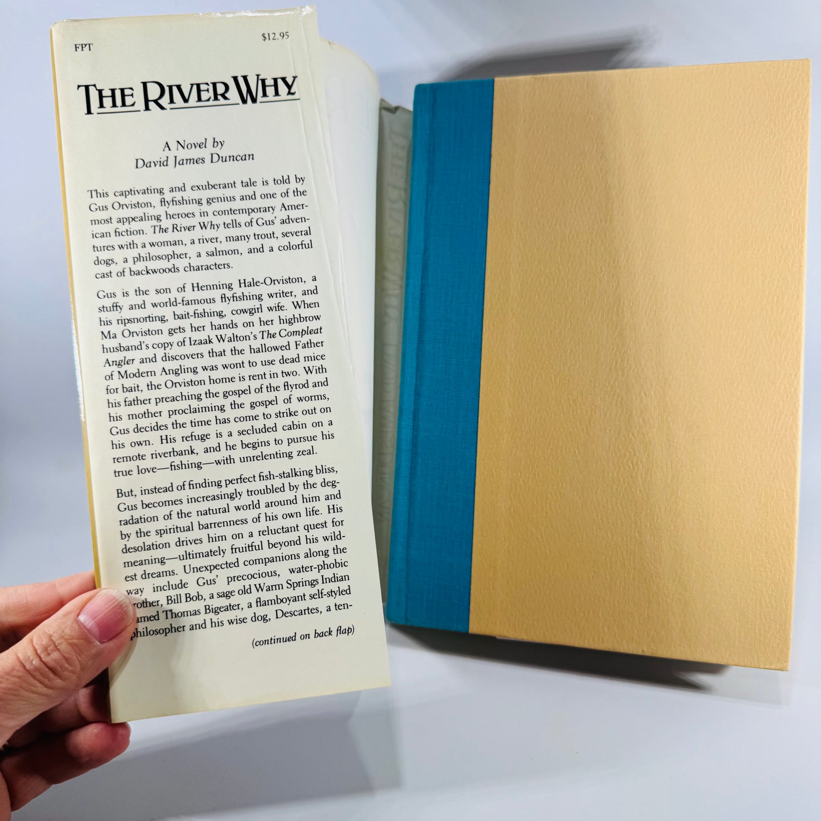 Vintage Fly Fishing Literary Fiction — The River Why (1983) — David James Duncan | First Printing Hardcover with Dust Jacket, Literary Fiction / Fishing Novel