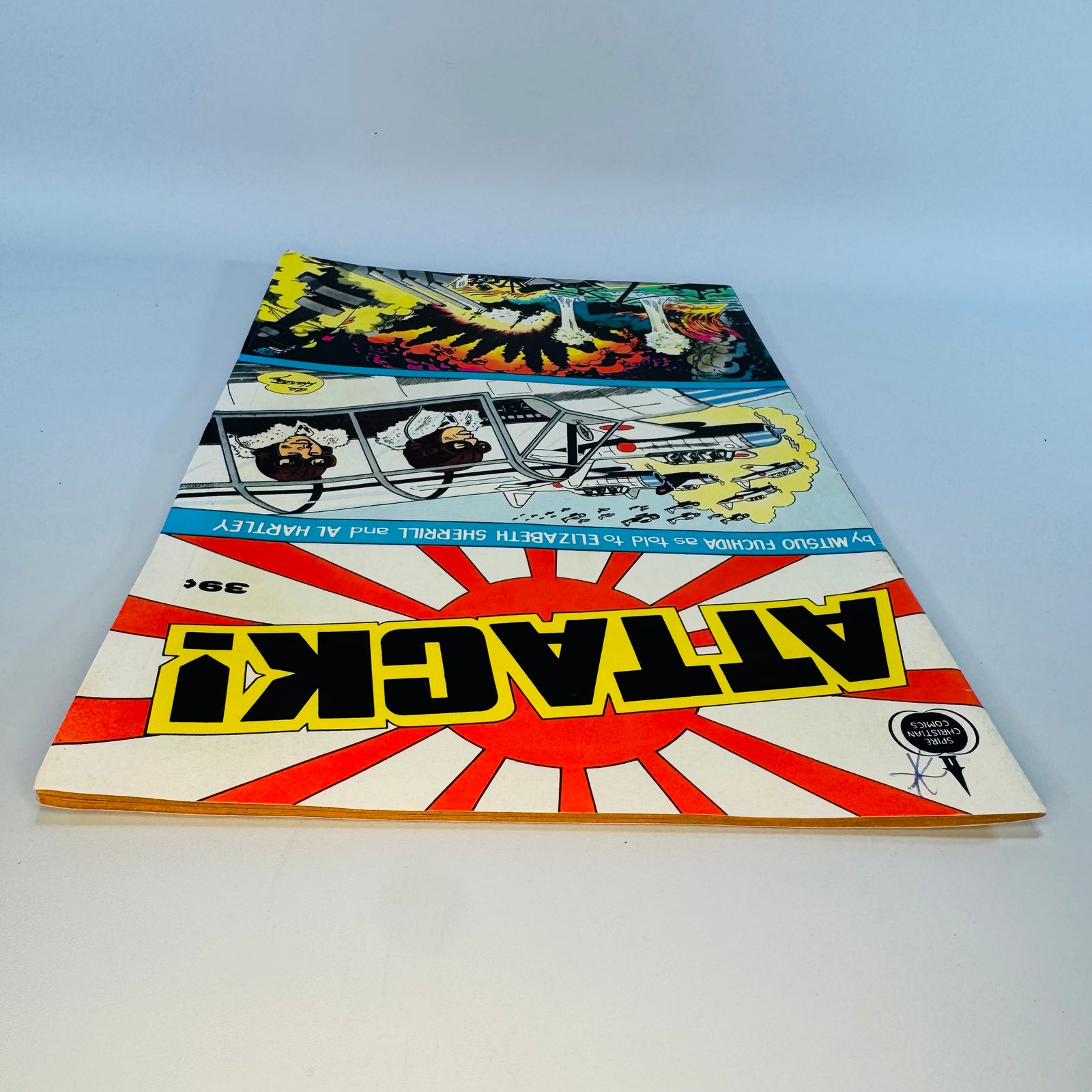 Vintage War Biography Religious Comic — Attack! (1975) — Mitsuo Fuchida, Elizabeth Sherrill & Al Hartley | Pearl Harbor Story, Spire Christian Comics